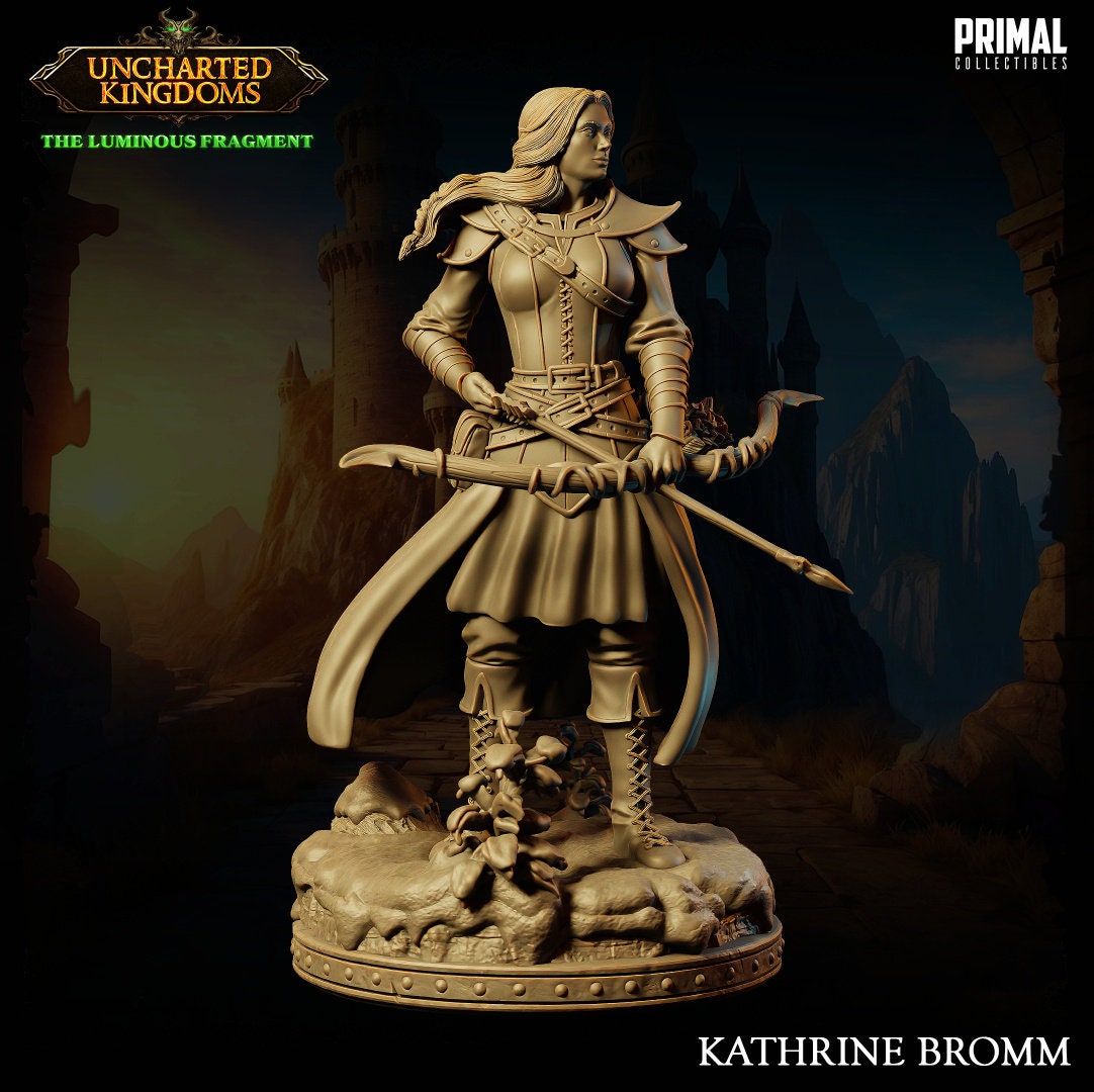 Female Archer Kathrine | Primal Collectibles | Compatible with D&D/AoS | Fantasy