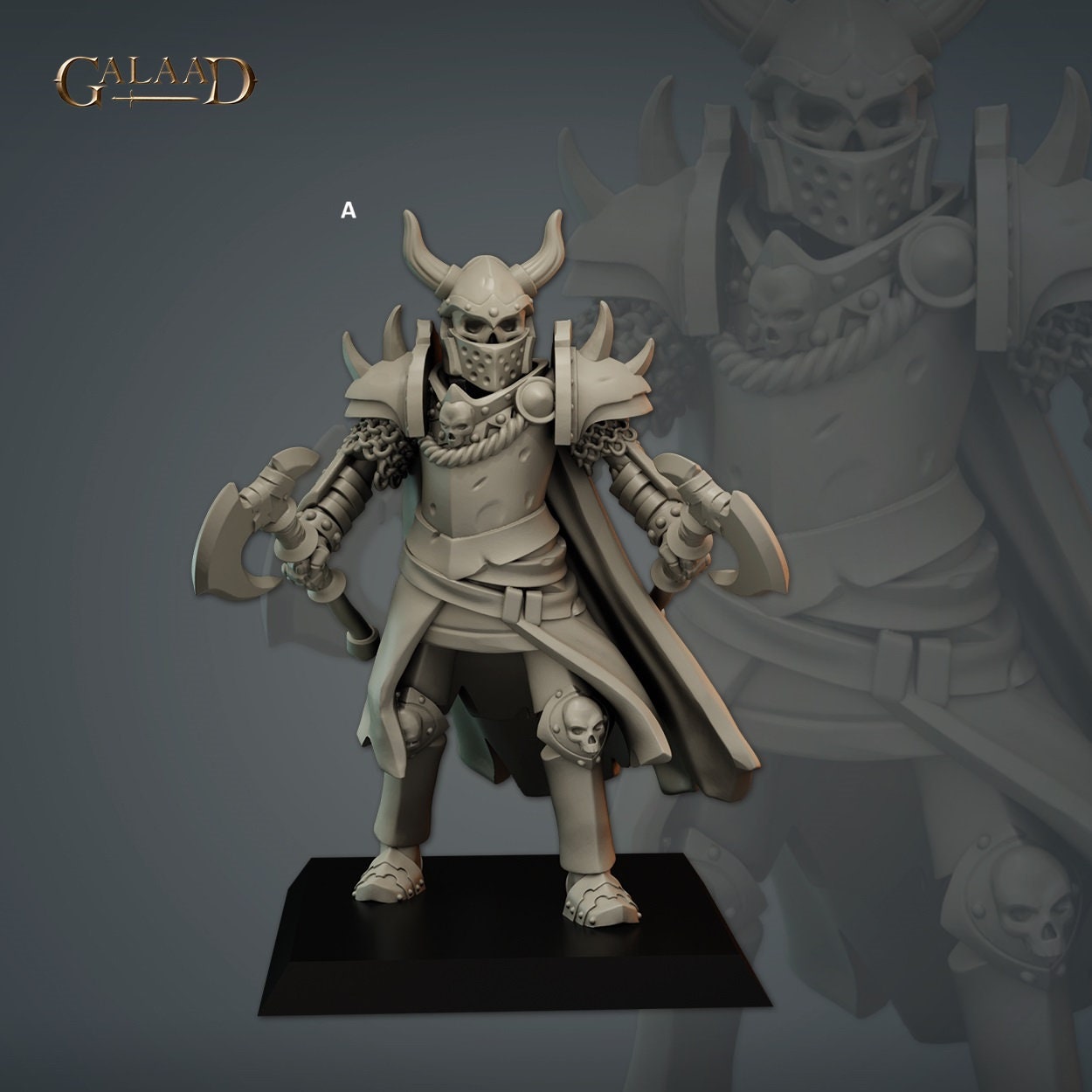 Undead Skeleton Knight | Galaad Miniatures | Compatible with D&D/AoS | Fantasy | Tabletop RPG