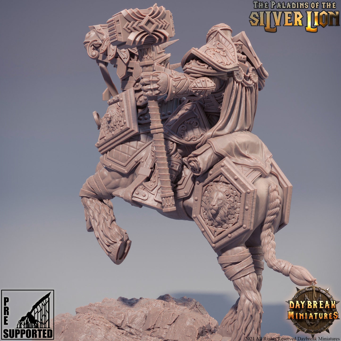 Paladins of the Silver Lion Cavalry | DayBreak Miniatures | Compatible with D&D/AOS | Fantasy | Tabletop