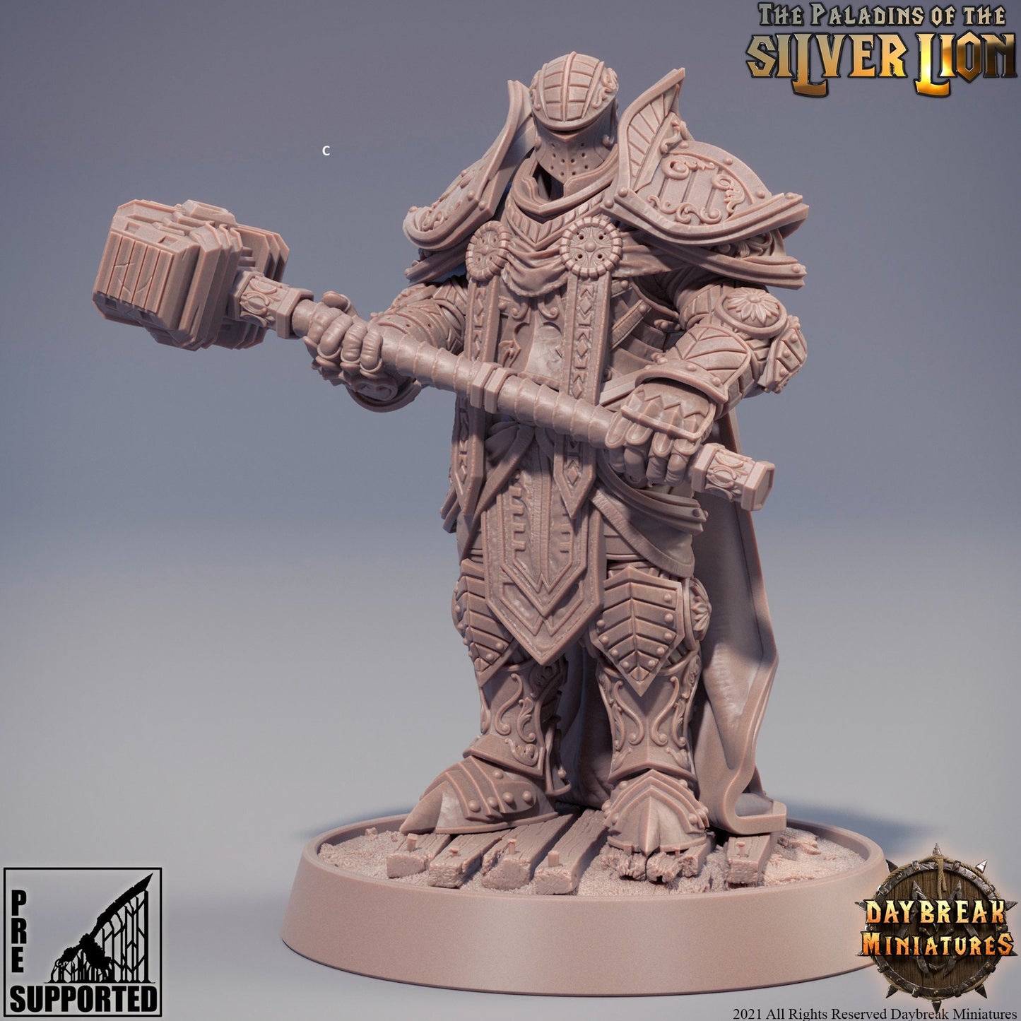 Paladin Knights of the Silver Lion | DayBreak Miniatures | Compatible with D&D/AOS | Fantasy | Tabletop