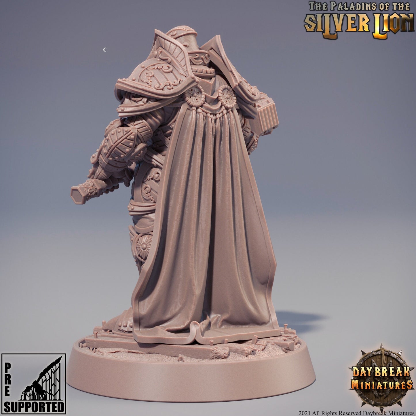 Paladin Knights of the Silver Lion | DayBreak Miniatures | Compatible with D&D/AOS | Fantasy | Tabletop