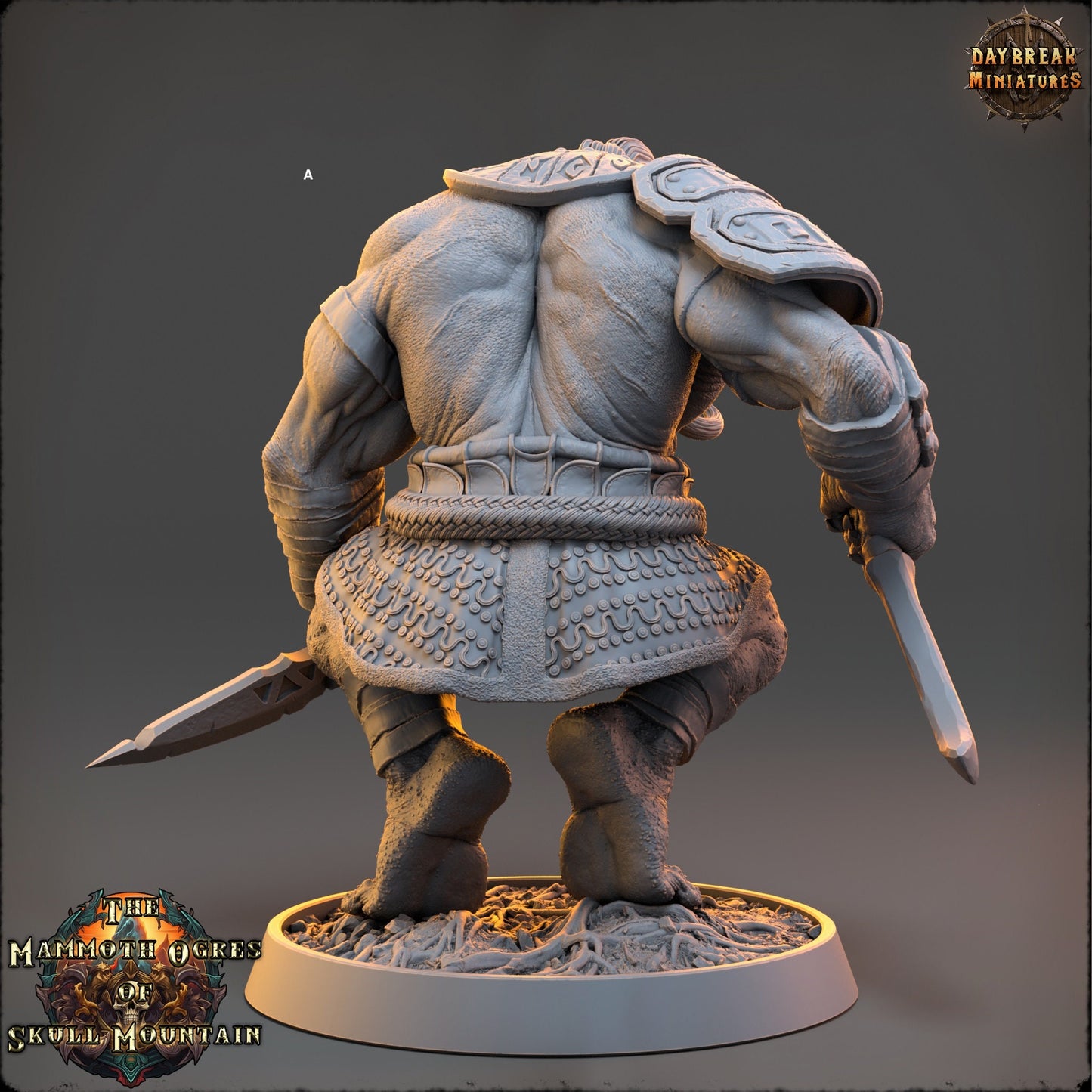Mammoth Ogres Assassins | DayBreak Miniatures | Compatible with D&D/AOS | Fantasy | Tabletop