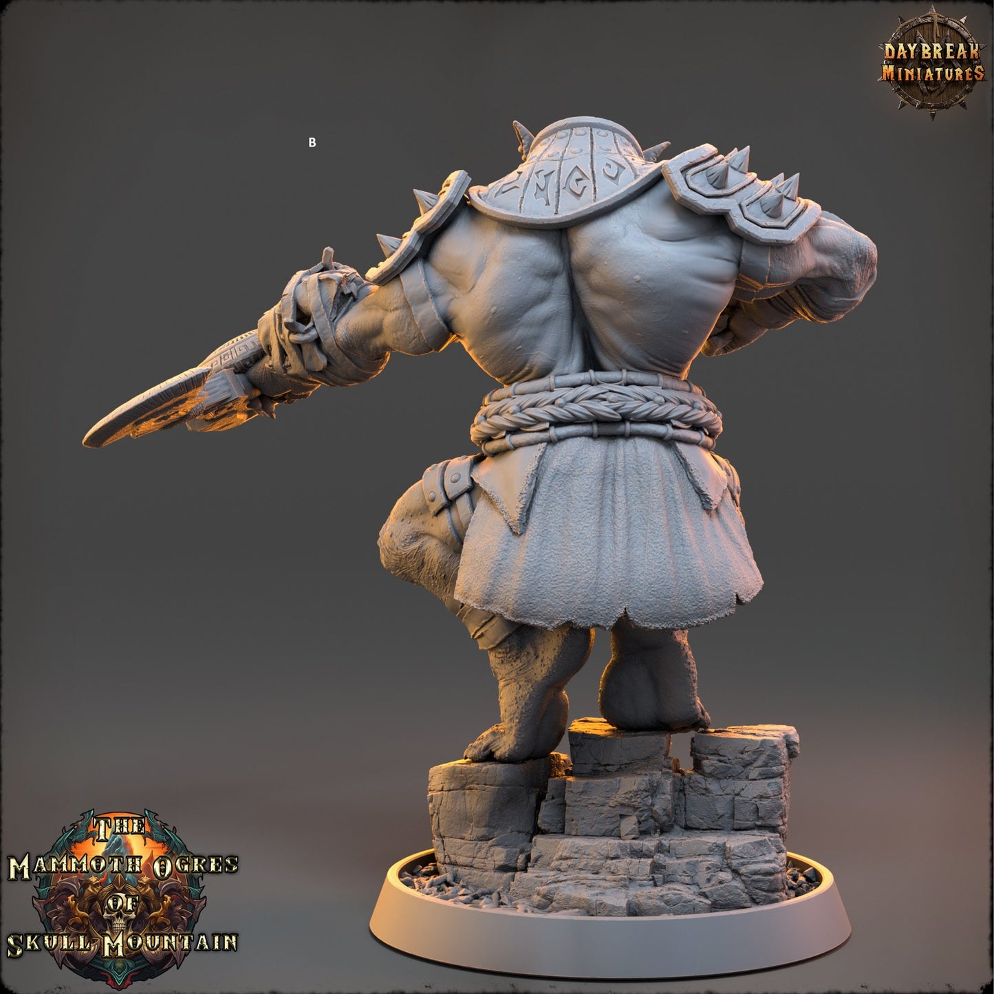 Mammoth Ogres Assassins | DayBreak Miniatures | Compatible with D&D/AOS | Fantasy | Tabletop