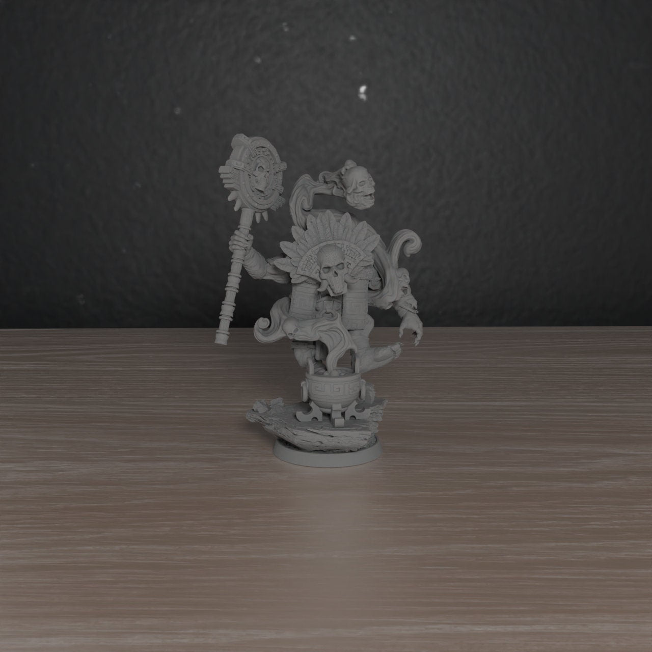 Mammoth Ogres Summoner | DayBreak Miniatures | Compatible with D&D/AOS | Fantasy | Tabletop