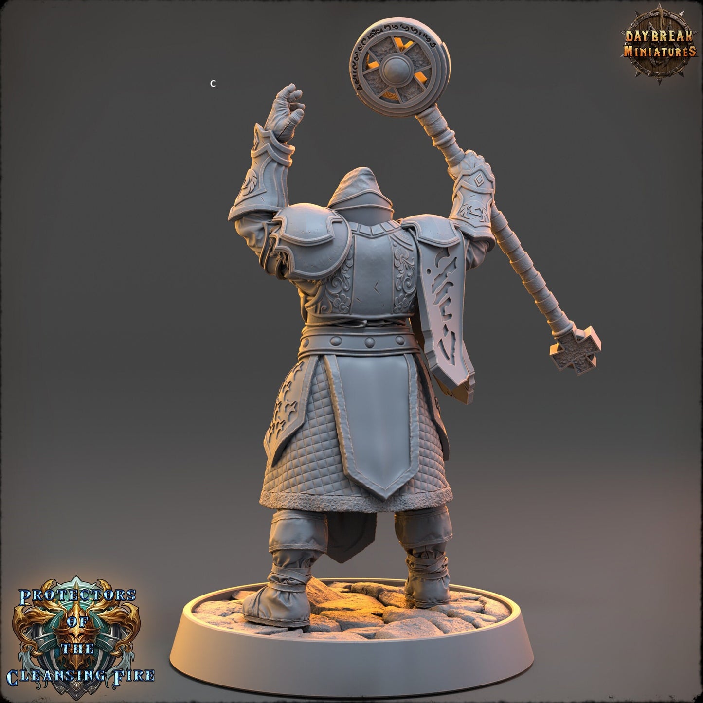 Mage of the Cleansing Flame | DayBreak Miniatures | Compatible with D&D/AOS | Fantasy | Tabletop
