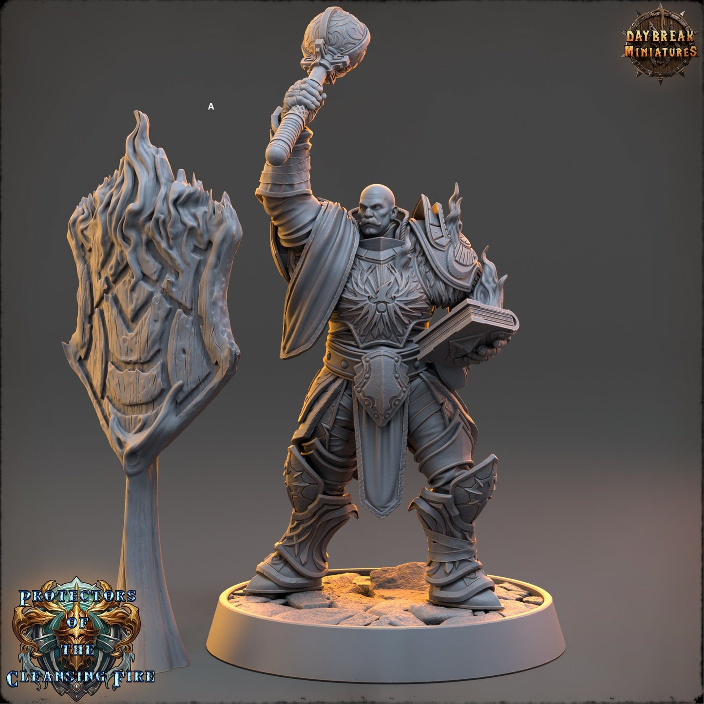 Mage of the Cleansing Flame | DayBreak Miniatures | Compatible with D&D/AOS | Fantasy | Tabletop