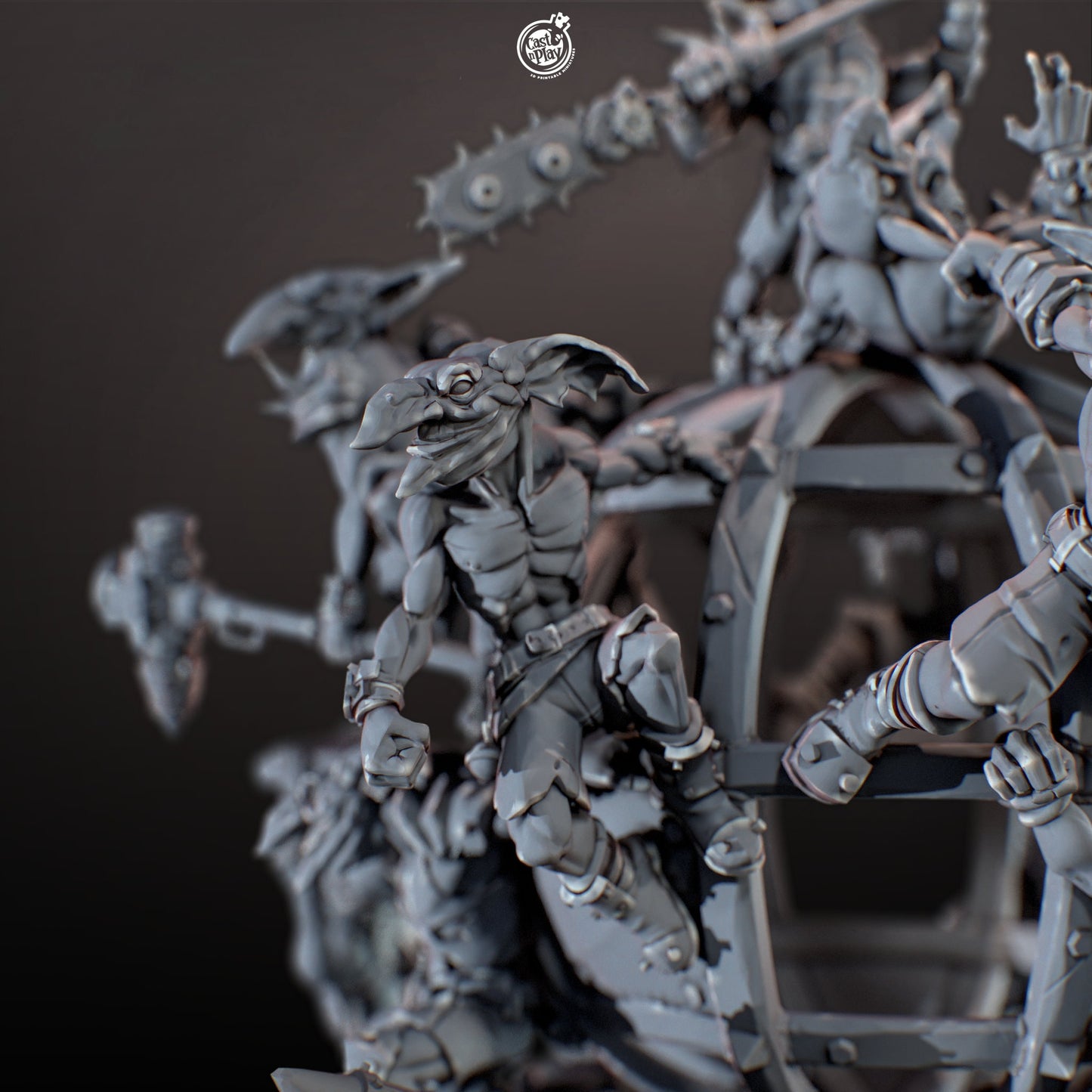 Goblin Doom Ball | CastnPlay Miniatures | Compatible with D&D/AoS | Fantasy | Tabletop RPG