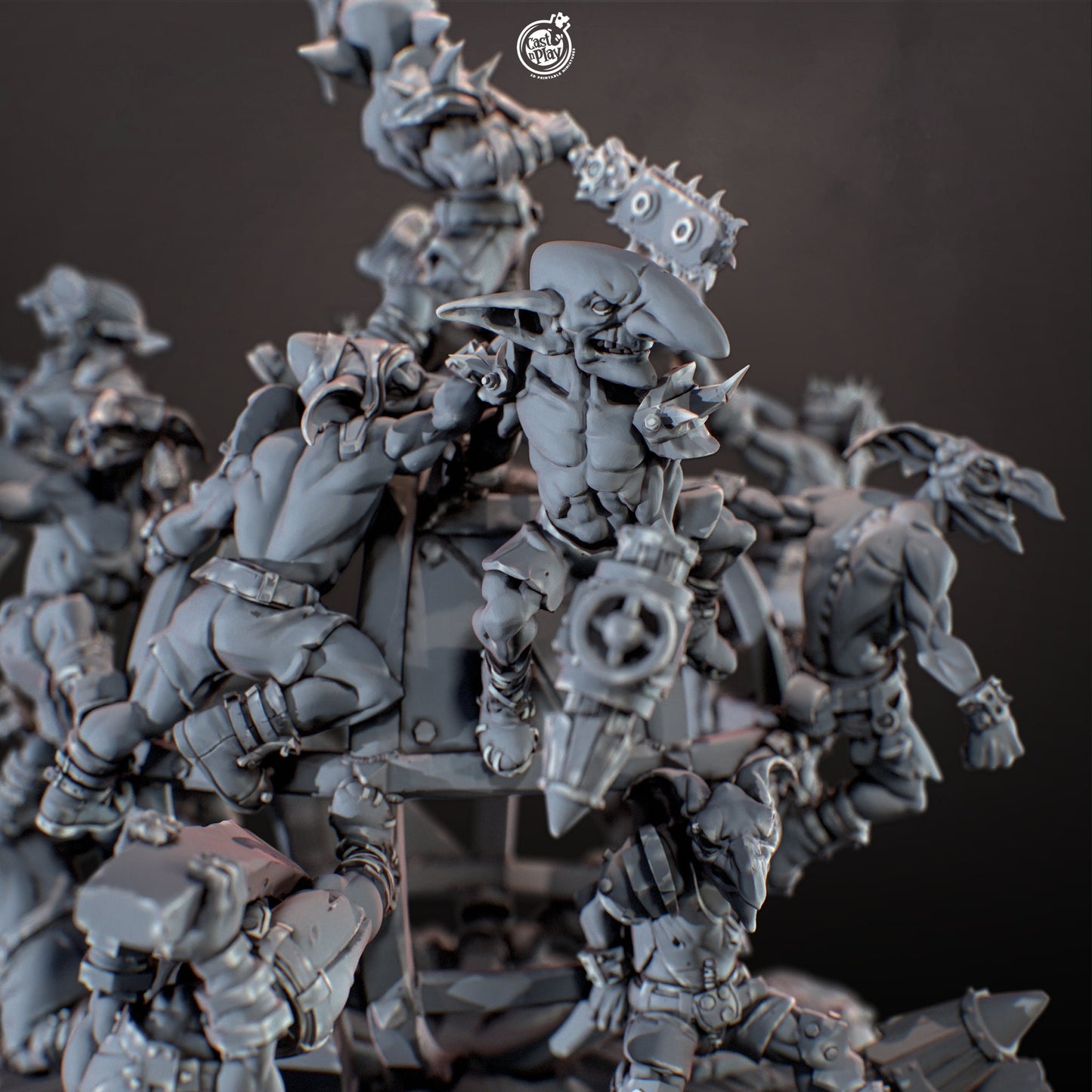 Goblin Doom Ball | CastnPlay Miniatures | Compatible with D&D/AoS | Fantasy | Tabletop RPG