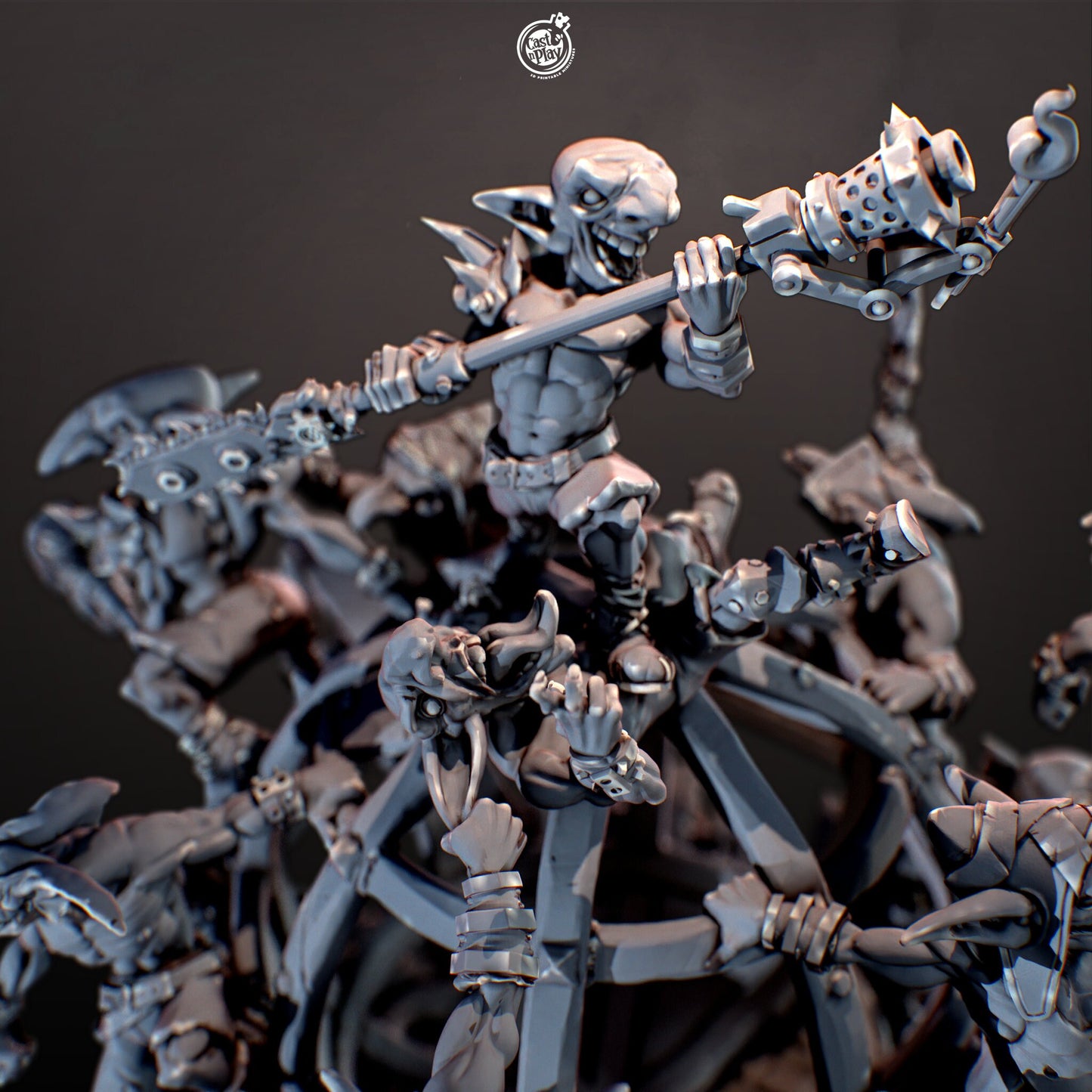 Goblin Doom Ball | CastnPlay Miniatures | Compatible with D&D/AoS | Fantasy | Tabletop RPG