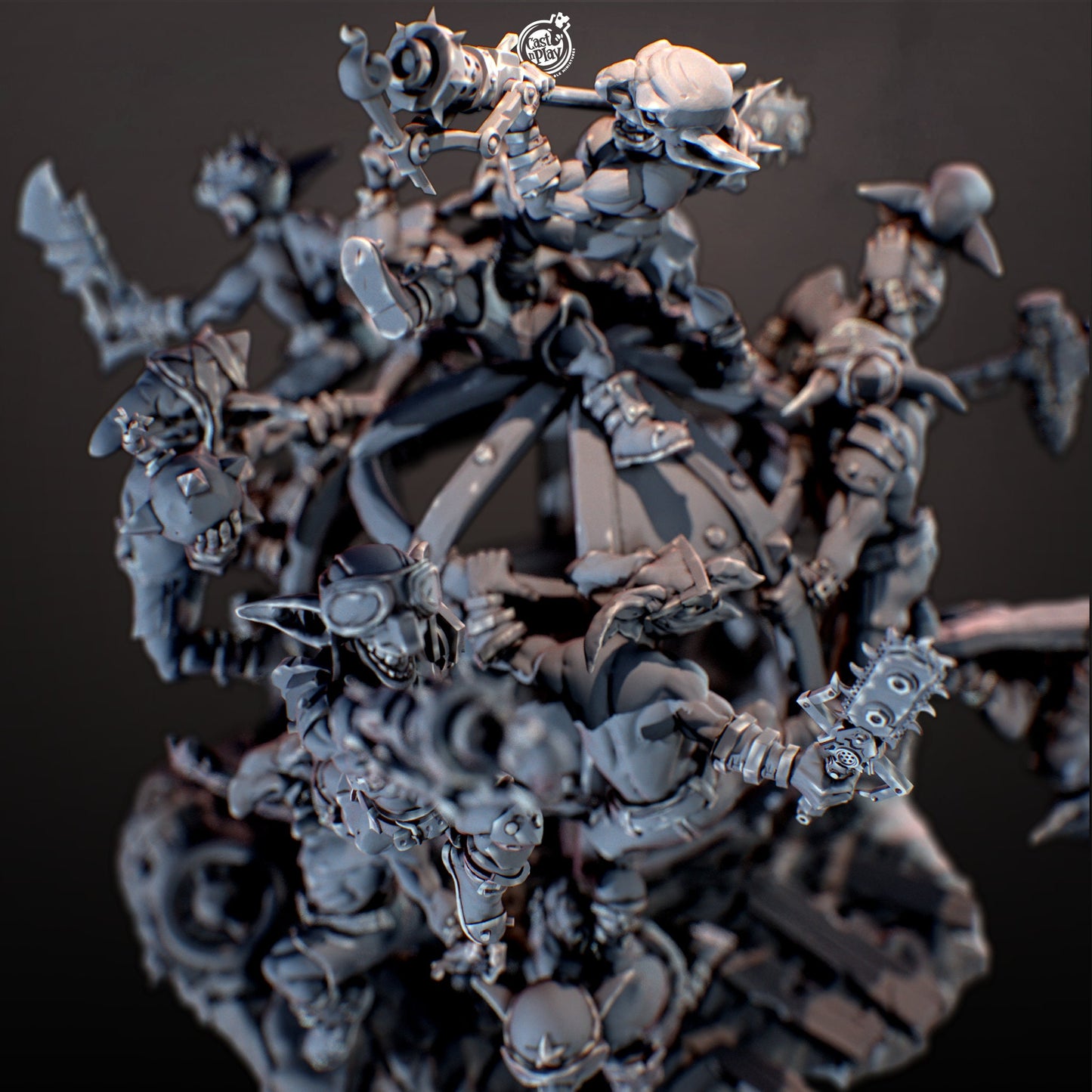 Goblin Doom Ball | CastnPlay Miniatures | Compatible with D&D/AoS | Fantasy | Tabletop RPG
