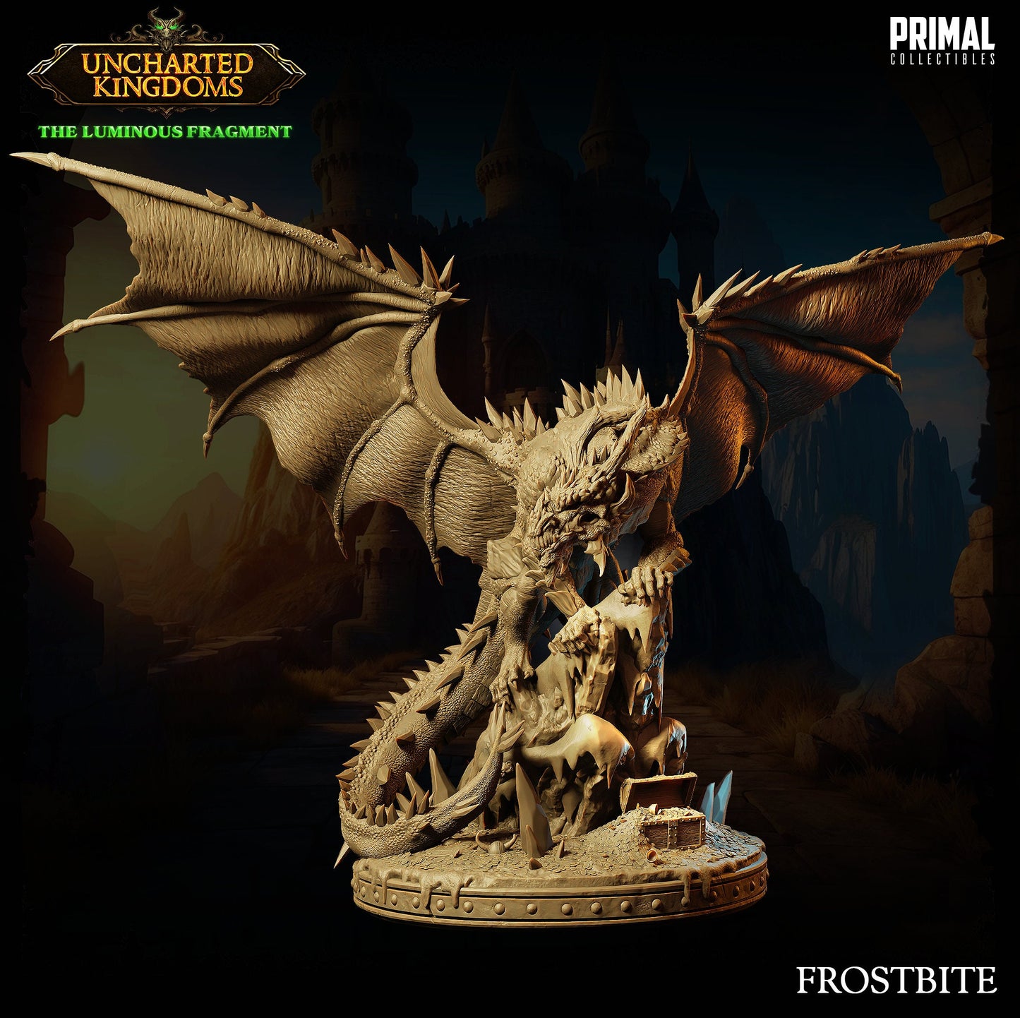 Ice Dragon Frostbite | Primal Collectibles | Compatible with D&D/AoS | Fantasy