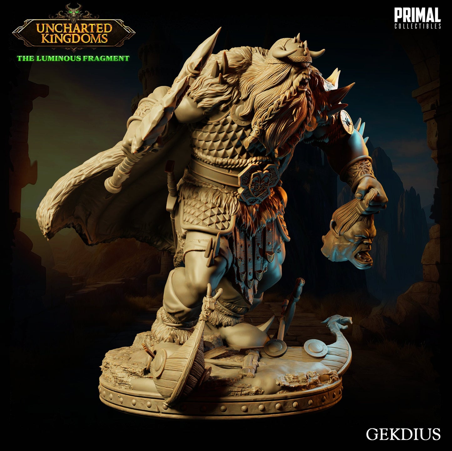 Frost Giant Gekdius | Primal Collectibles | Compatible with D&D/AoS | Fantasy