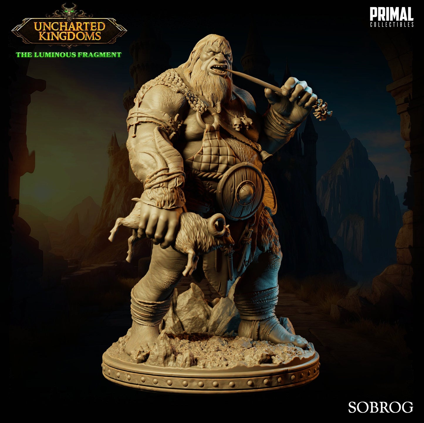 Hill Giant Sobrog | Primal Collectibles | Compatible with D&D/AoS | Fantasy