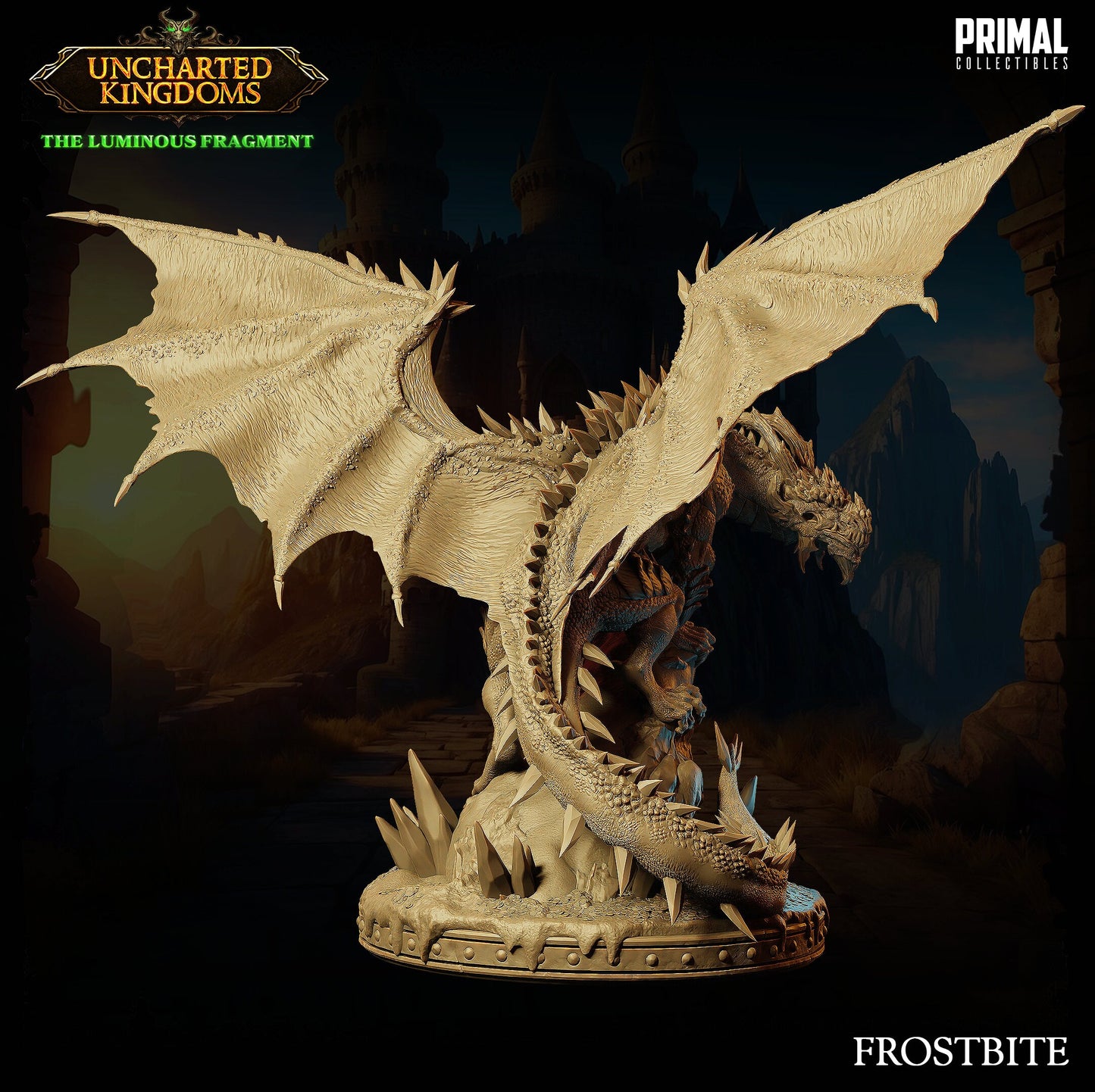 Ice Dragon Frostbite | Primal Collectibles | Compatible with D&D/AoS | Fantasy