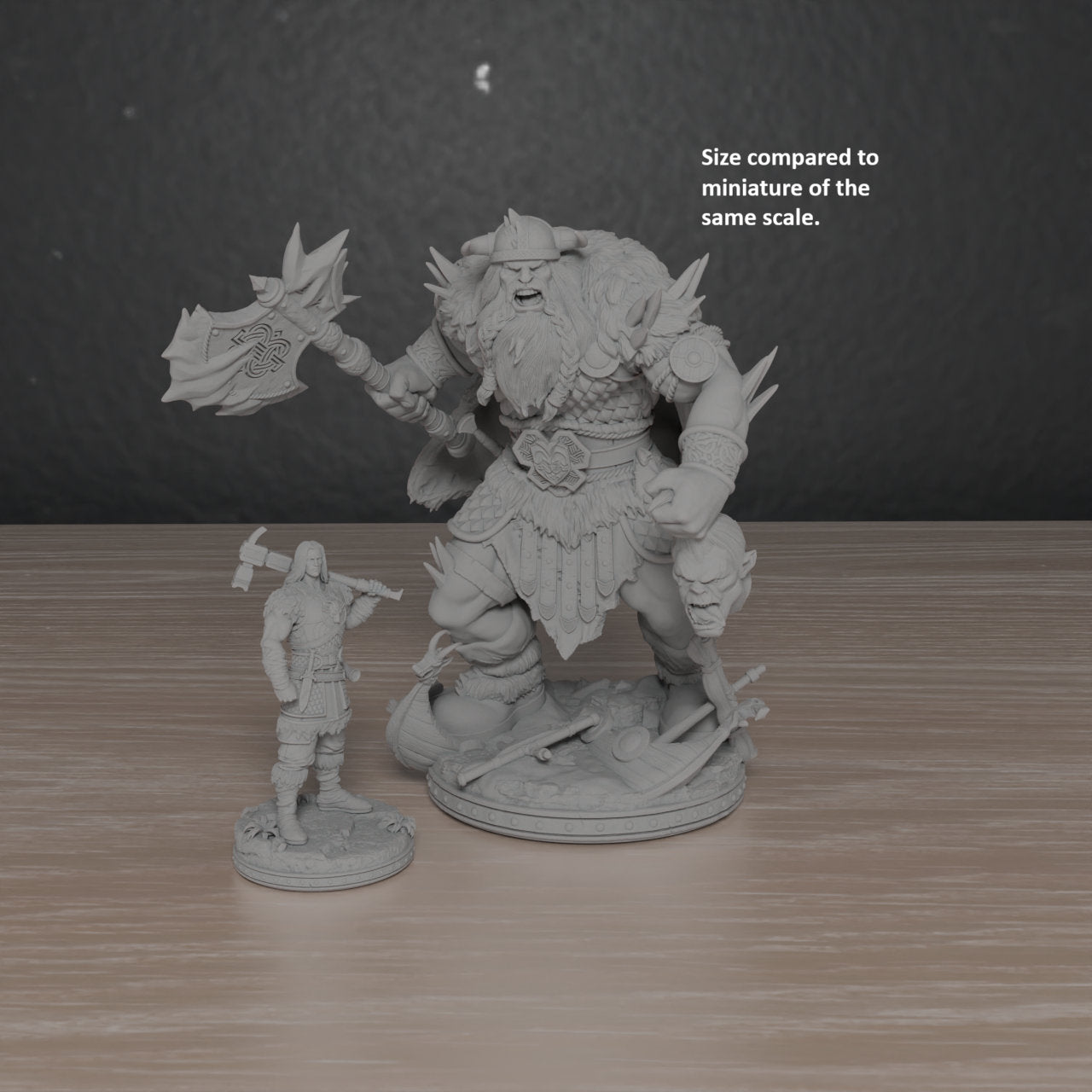 Frost Giant Gekdius | Primal Collectibles | Compatible with D&D/AoS | Fantasy