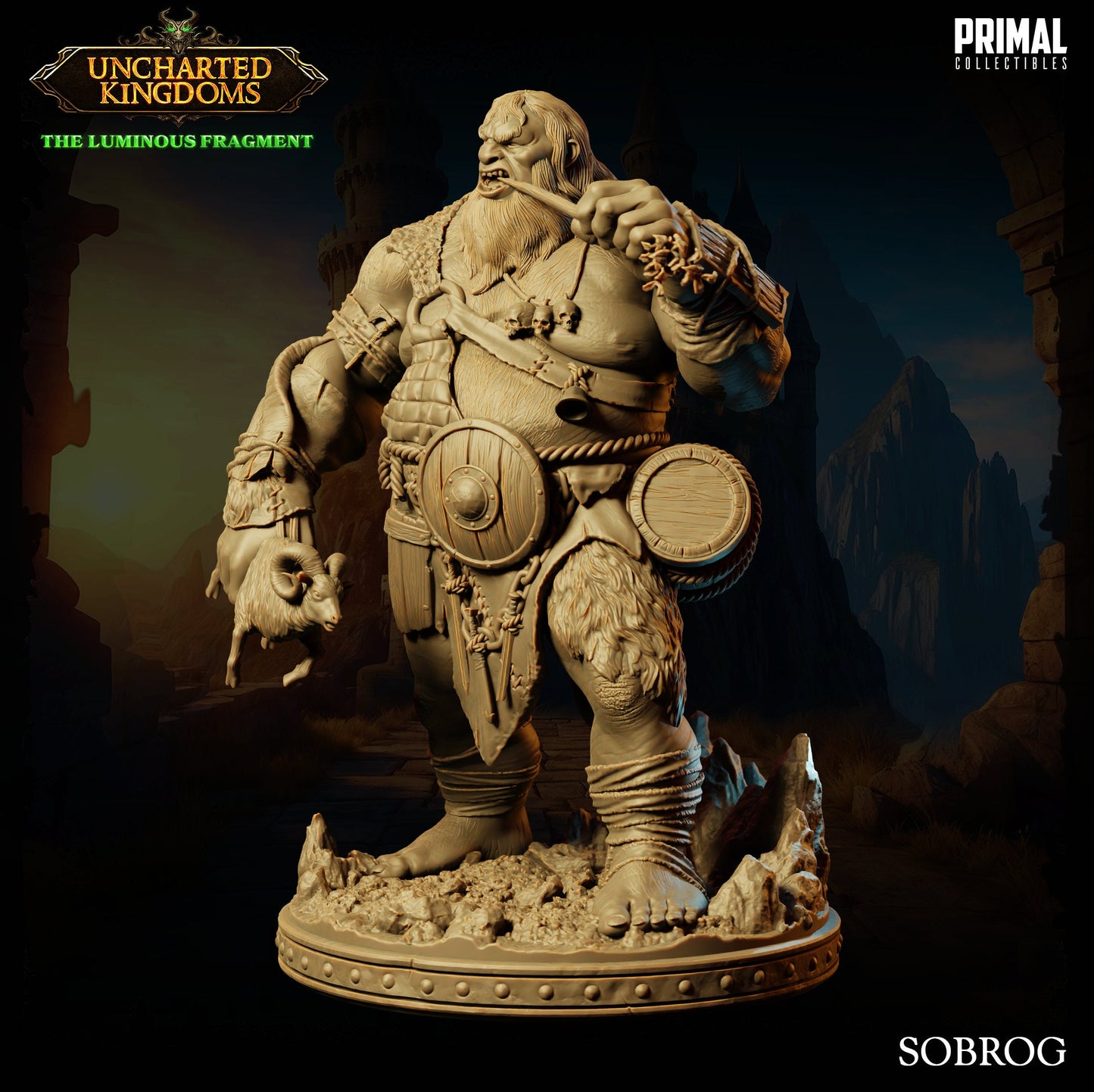 Hill Giant Sobrog | Primal Collectibles | Compatible with D&D/AoS | Fantasy
