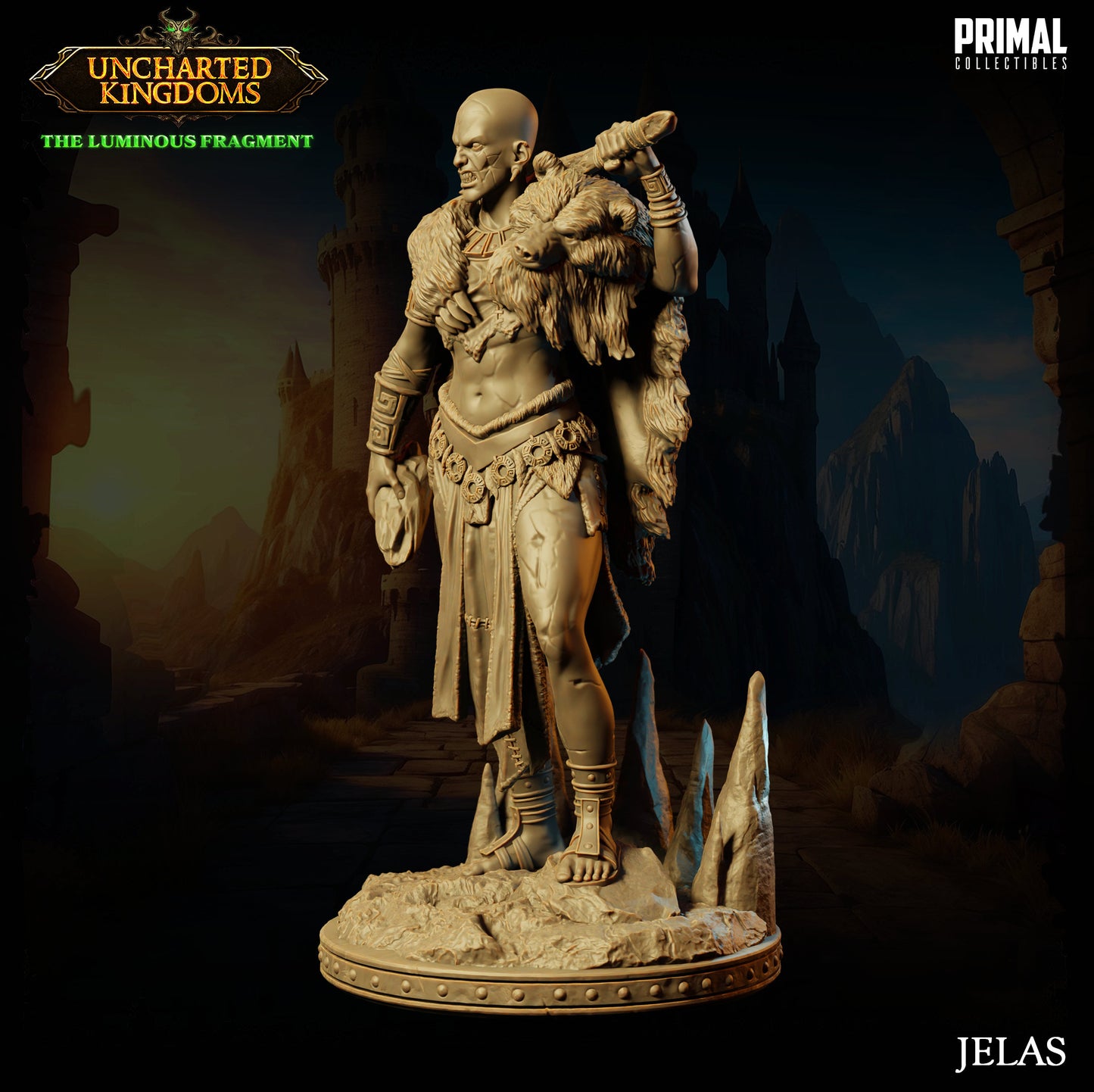 Stone Giant Jelas | Primal Collectibles | Compatible with D&D/AoS | Fantasy