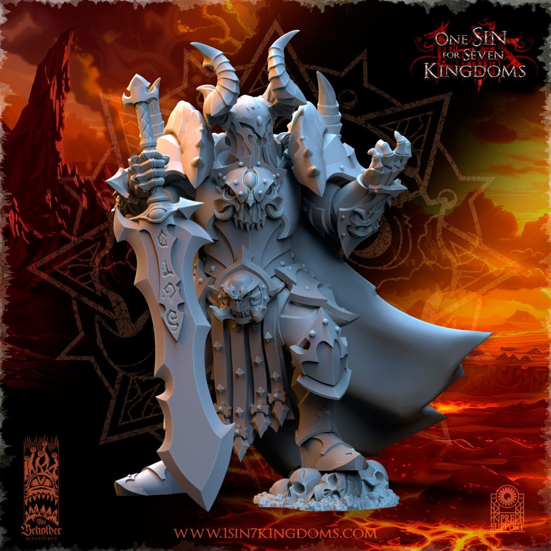 Lord of Destruction Vrolok | The Beholder Miniatures | Compatible with D&D/AoS | Fantasy | Tabletop RPG