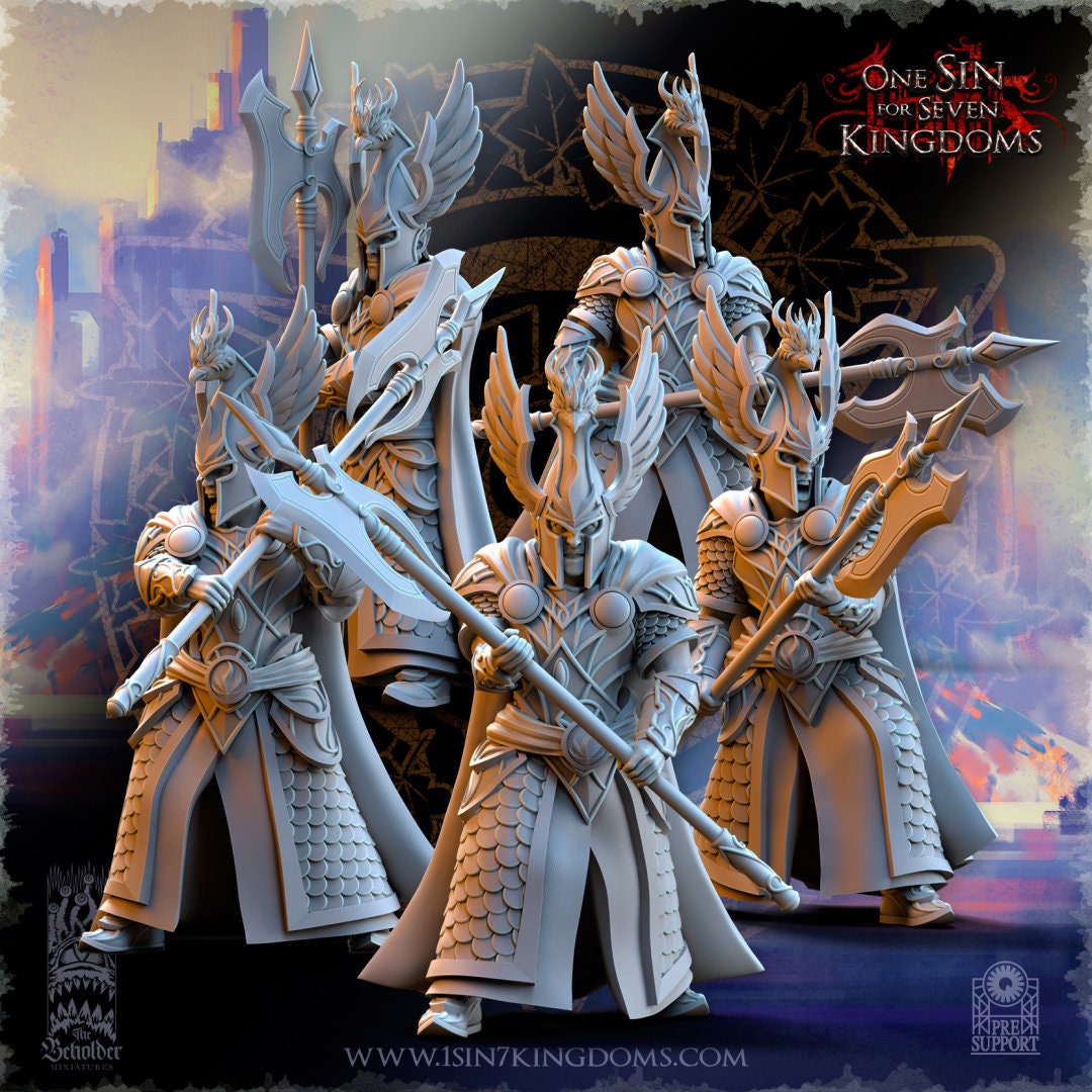 SilverMoor Elf Searing Bird Guardian | The Beholder Miniatures | Compatible with D&D/AoS | Fantasy | Tabletop RPG