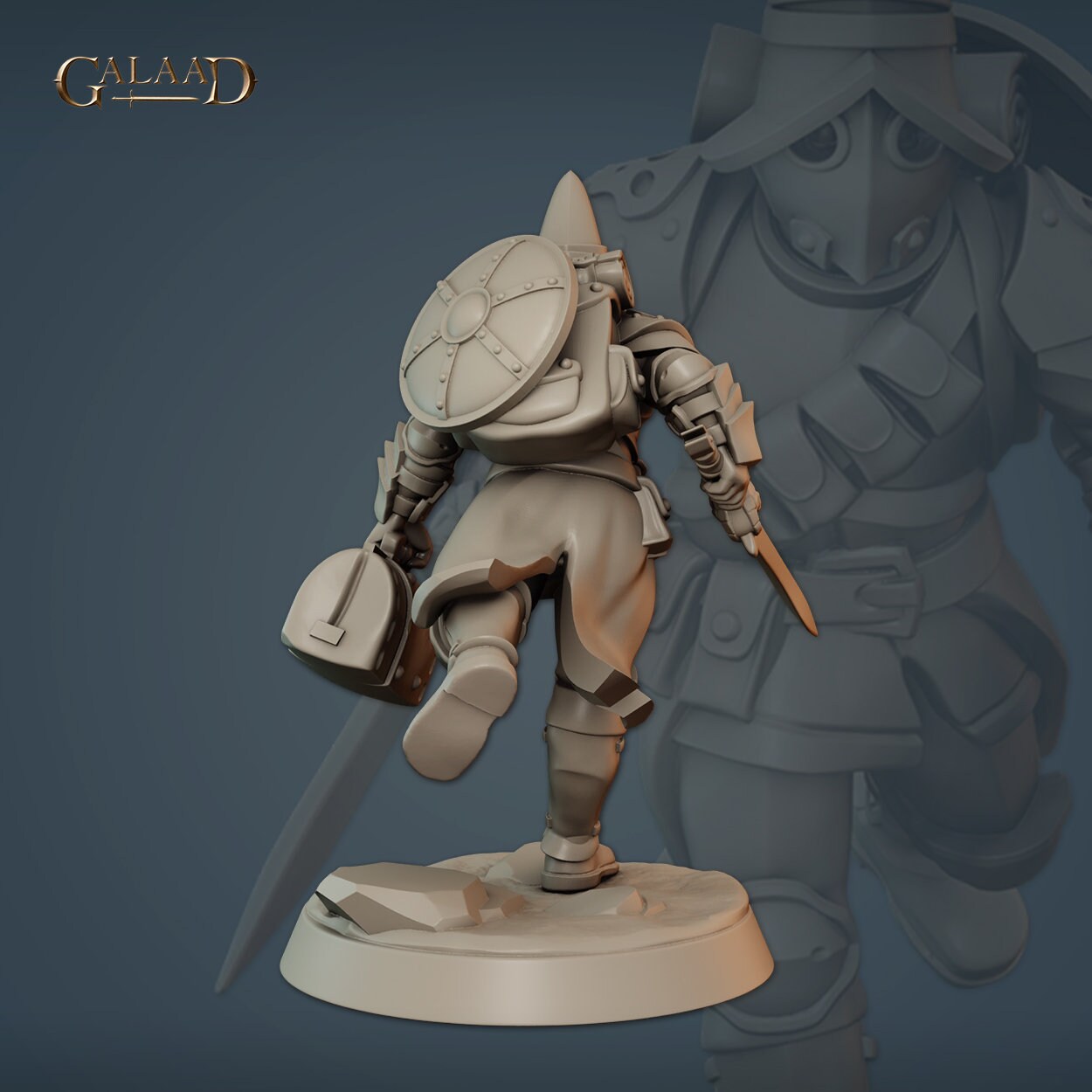 Human Vanguard Medic | Galaad Miniatures | Compatible with D&D/AoS | Fantasy | Tabletop RPG
