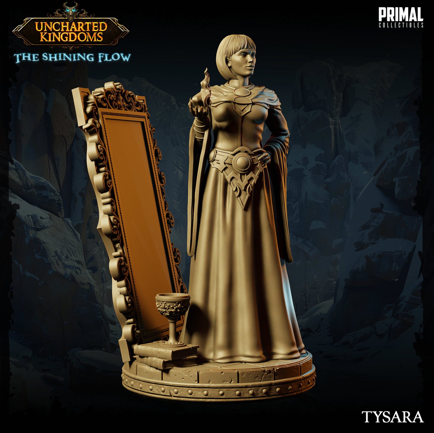 Female Wizard Tysara | Primal Collectibles | Compatible with D&D/AoS | Fantasy