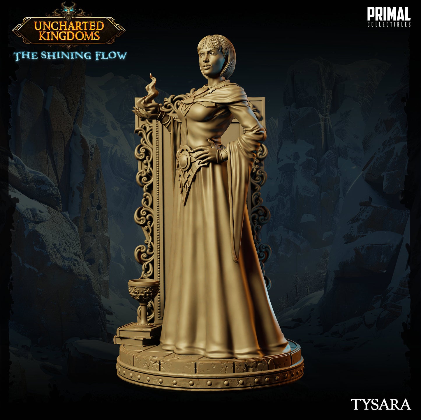 Female Wizard Tysara | Primal Collectibles | Compatible with D&D/AoS | Fantasy