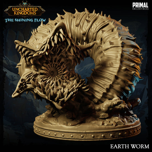 Giant Earth Worm | Primal Collectibles | Compatible with D&D/AoS | Fantasy