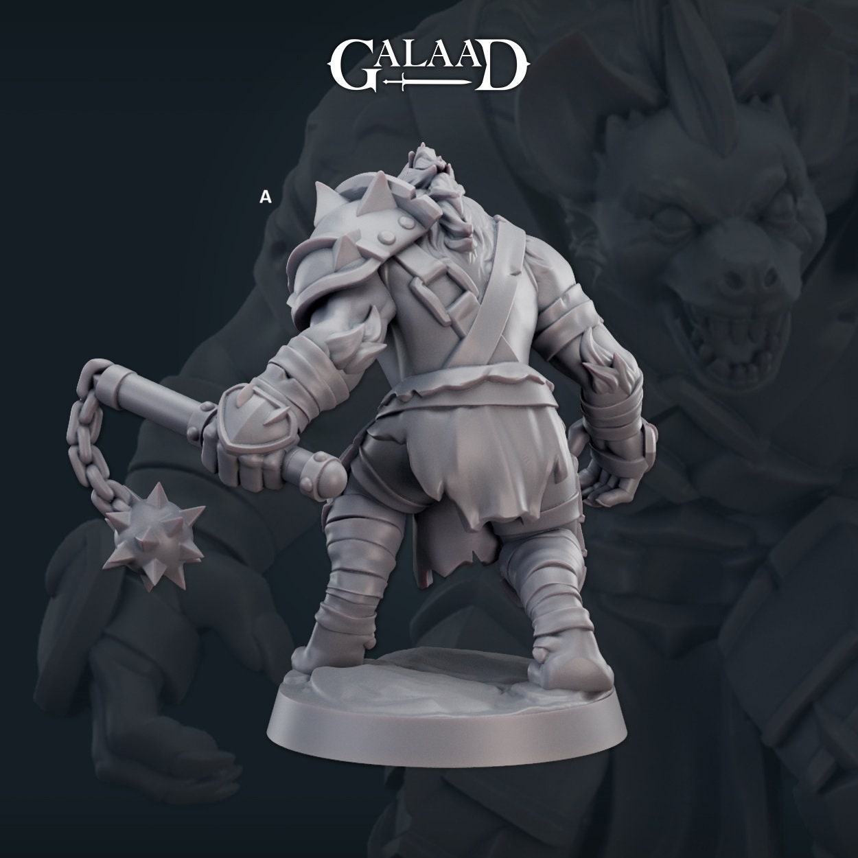 Gnoll Brute | Galaad Miniatures | Compatible with D&D/AoS | Fantasy | Tabletop RPG