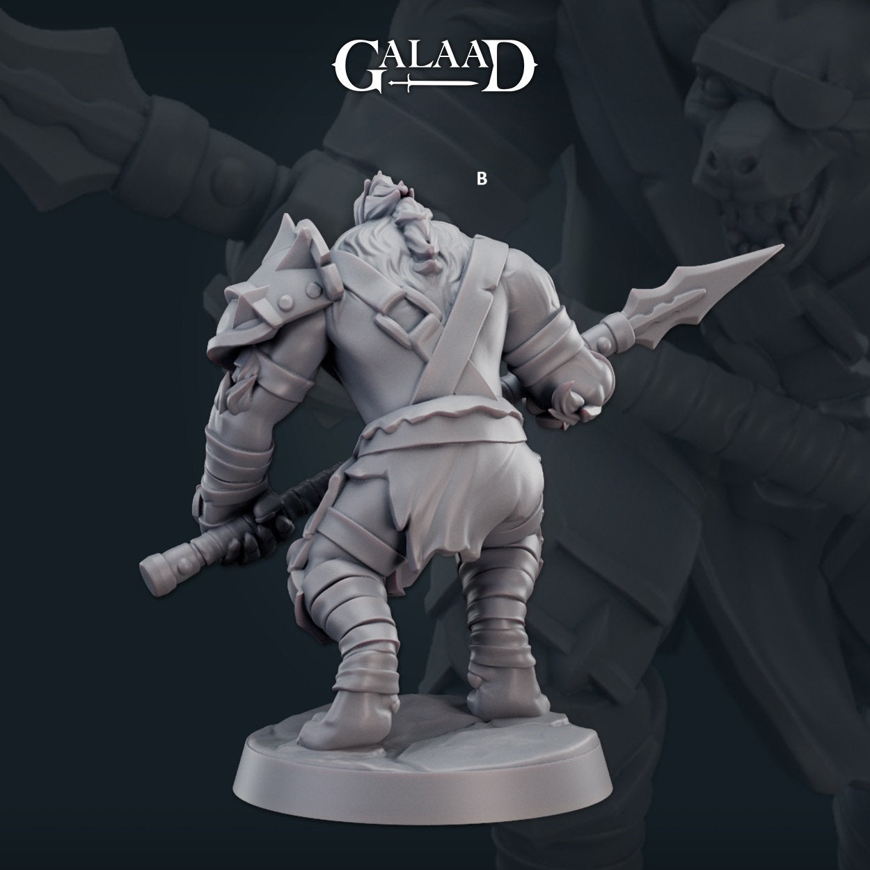 Gnoll Brute | Galaad Miniatures | Compatible with D&D/AoS | Fantasy | Tabletop RPG