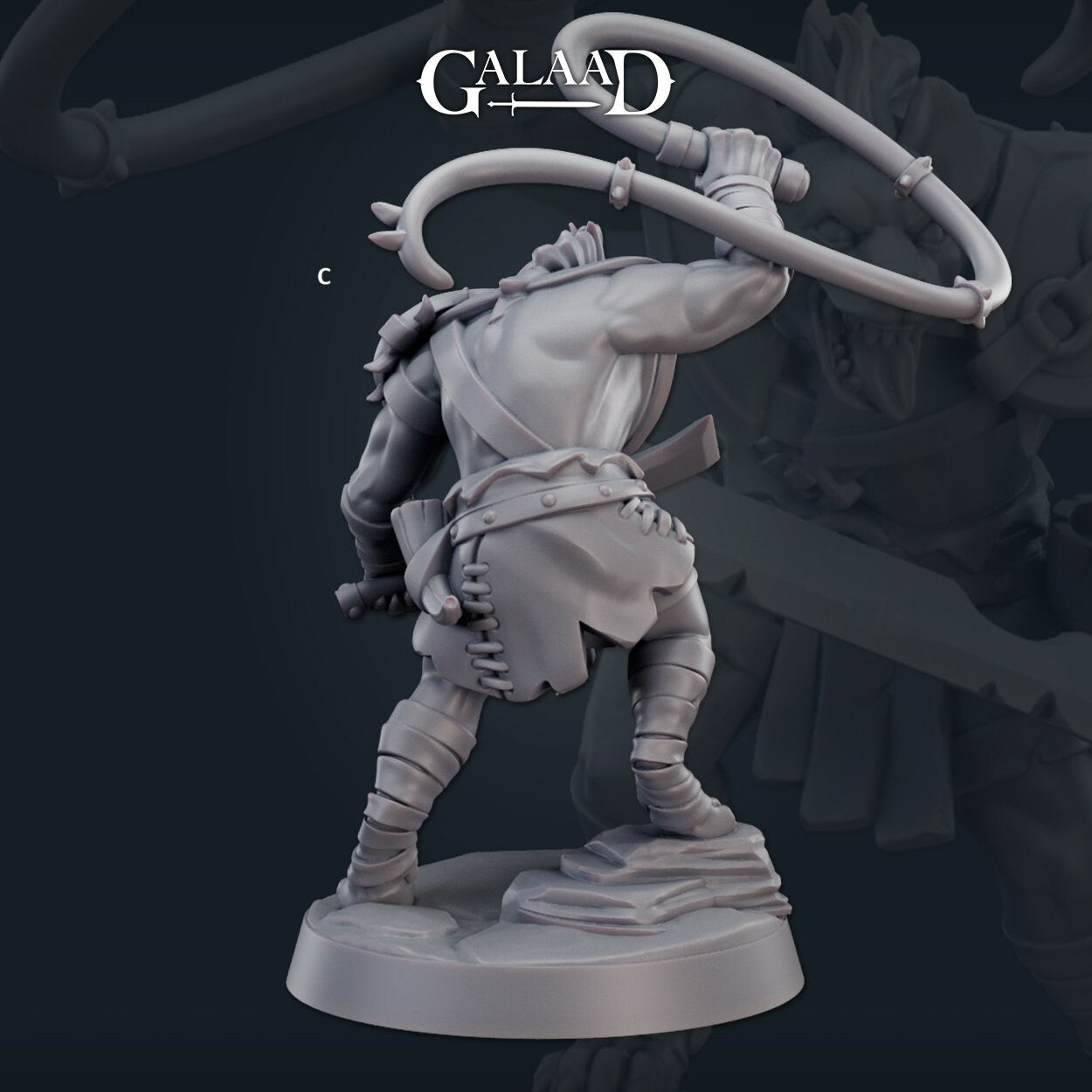 Gnoll Warrior | Galaad Miniatures | Compatible with D&D/AoS | Fantasy | Tabletop RPG