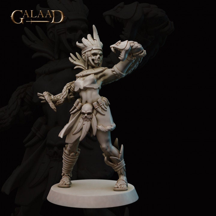 a statue of a man in a white outfit