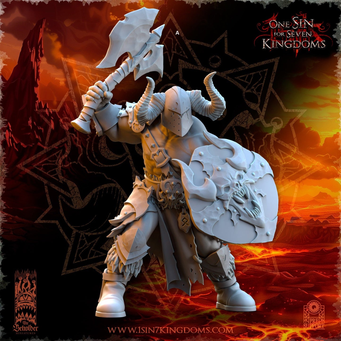 Realms of Mayhem Marauders Warband Set | The Beholder Miniatures | Compatible with D&D/AoS | Fantasy | Tabletop RPG
