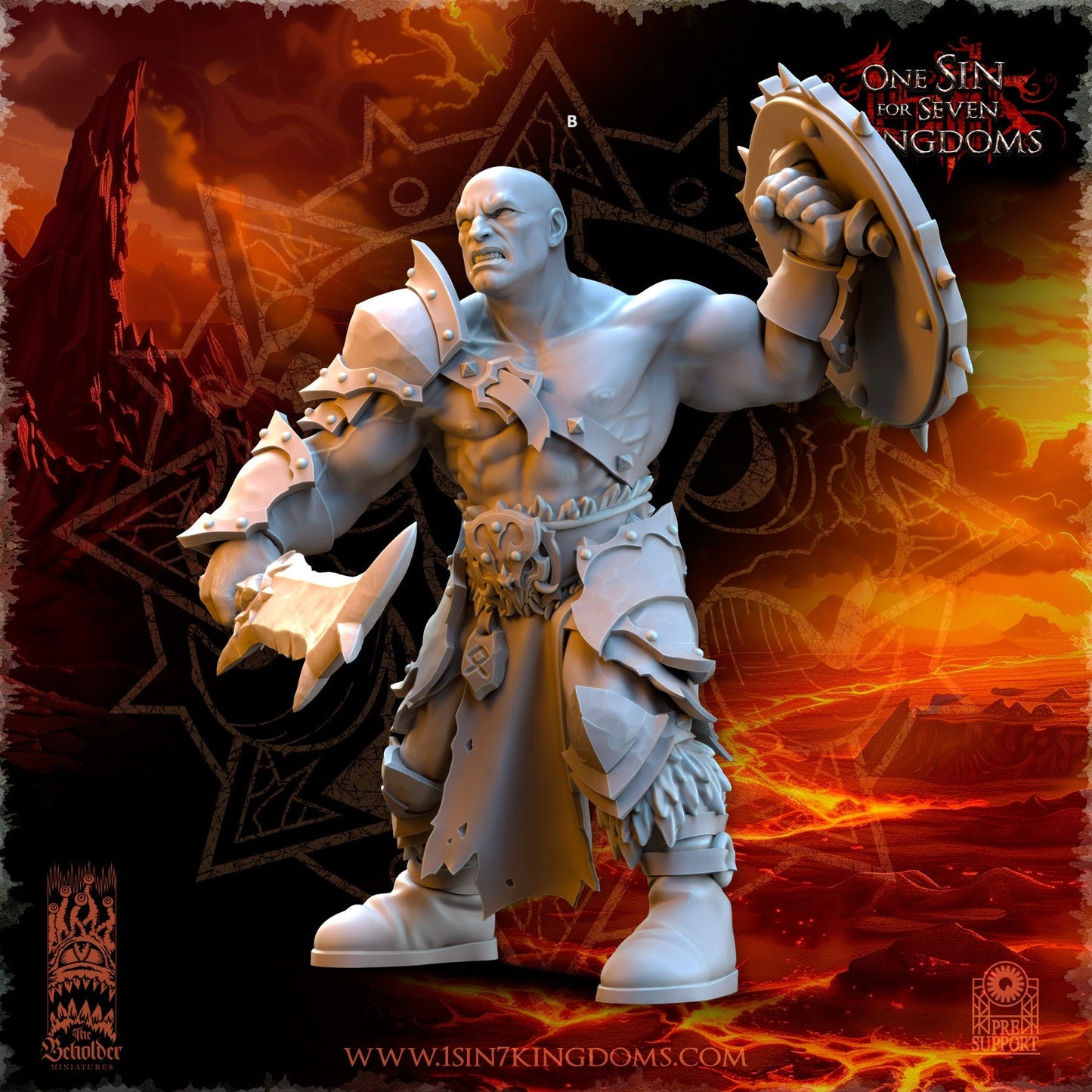 Realms of Mayhem Marauders Warband Set | The Beholder Miniatures | Compatible with D&D/AoS | Fantasy | Tabletop RPG