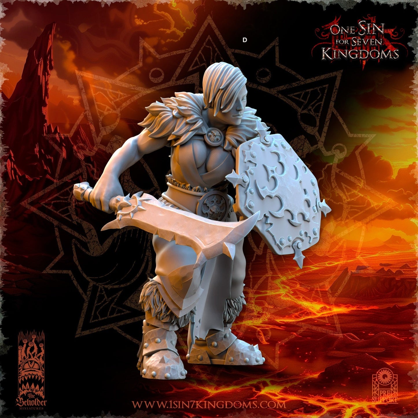 Realms of Mayhem Female Marauders | The Beholder Miniatures | Compatible with D&D/AoS | Fantasy | Tabletop RPG