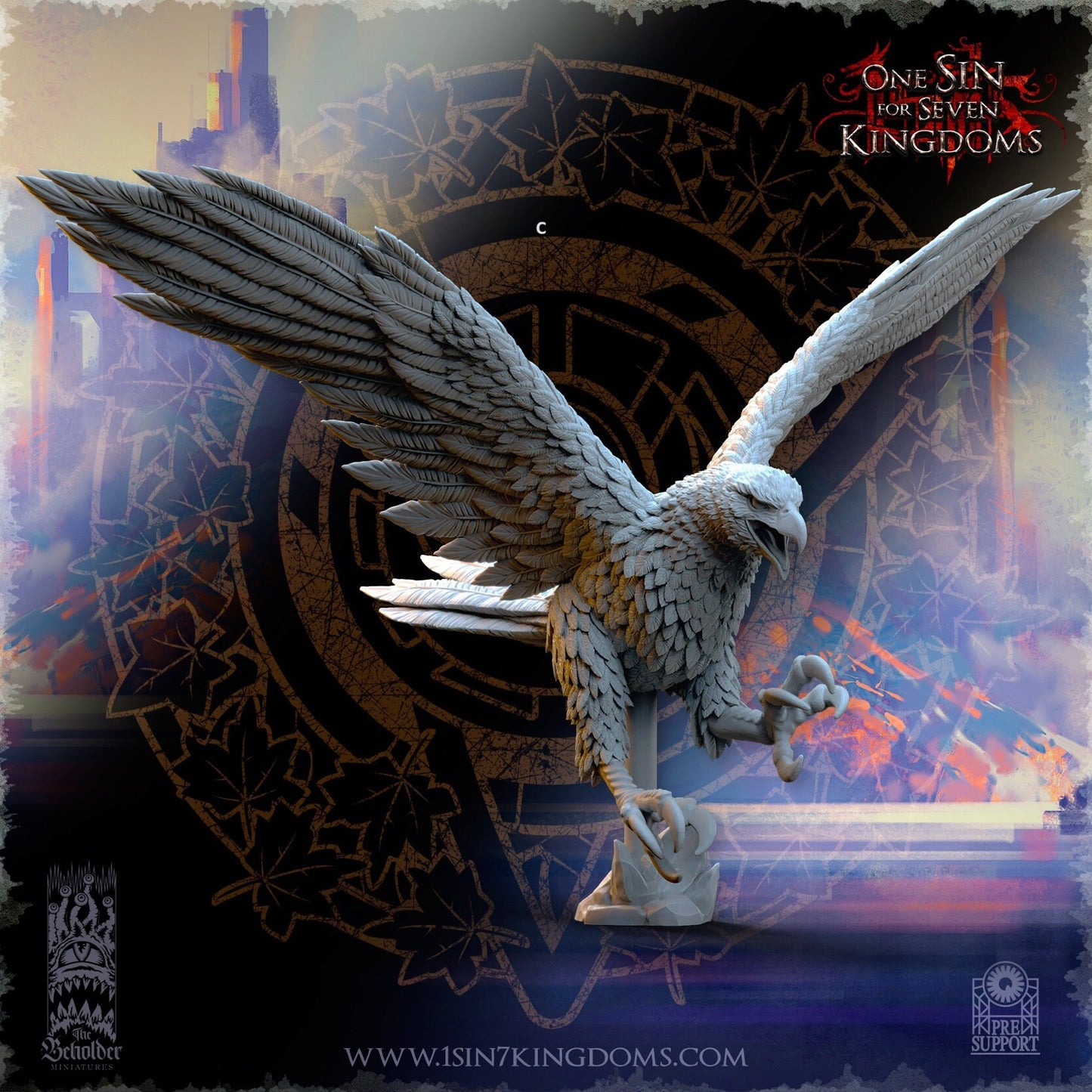 Royal Eagles | The Beholder Miniatures | Compatible with D&D/AoS | Fantasy | Tabletop RPG