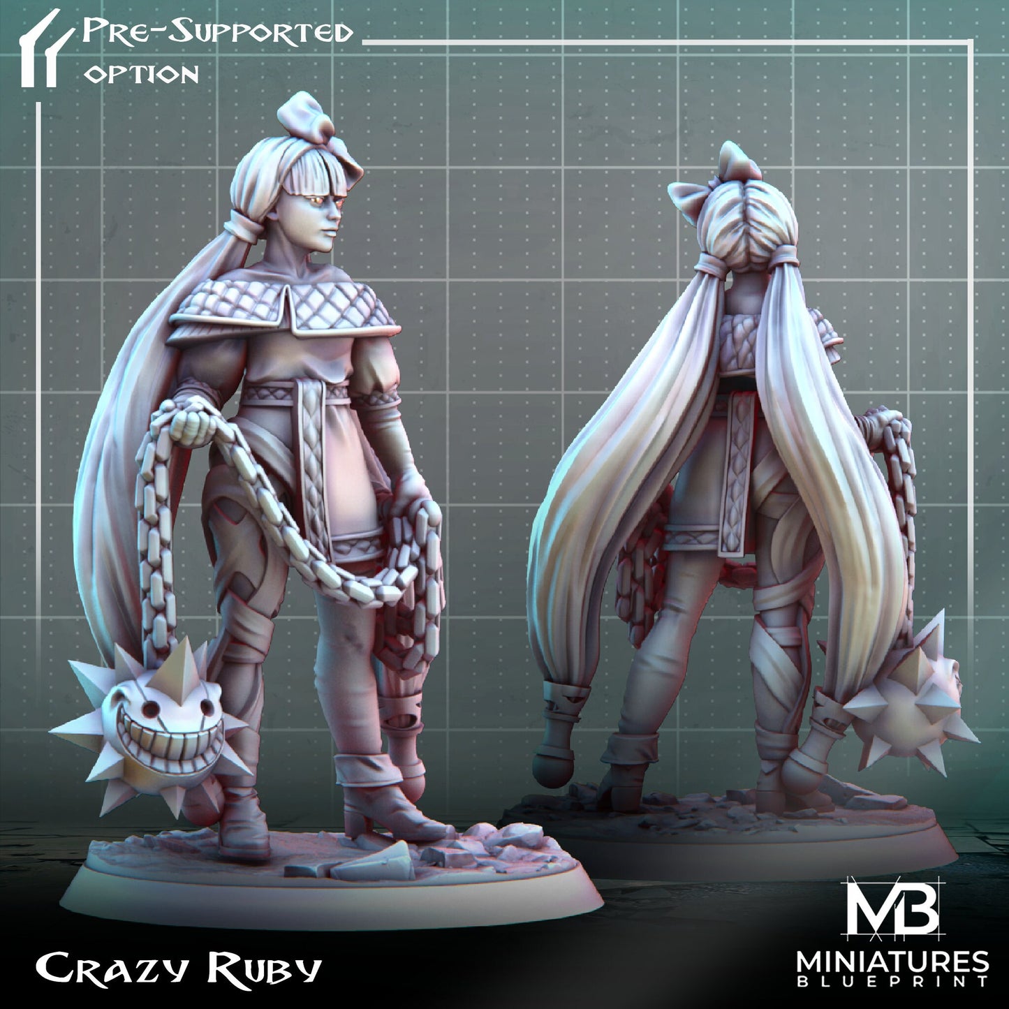a couple of figurines are standing next to each other