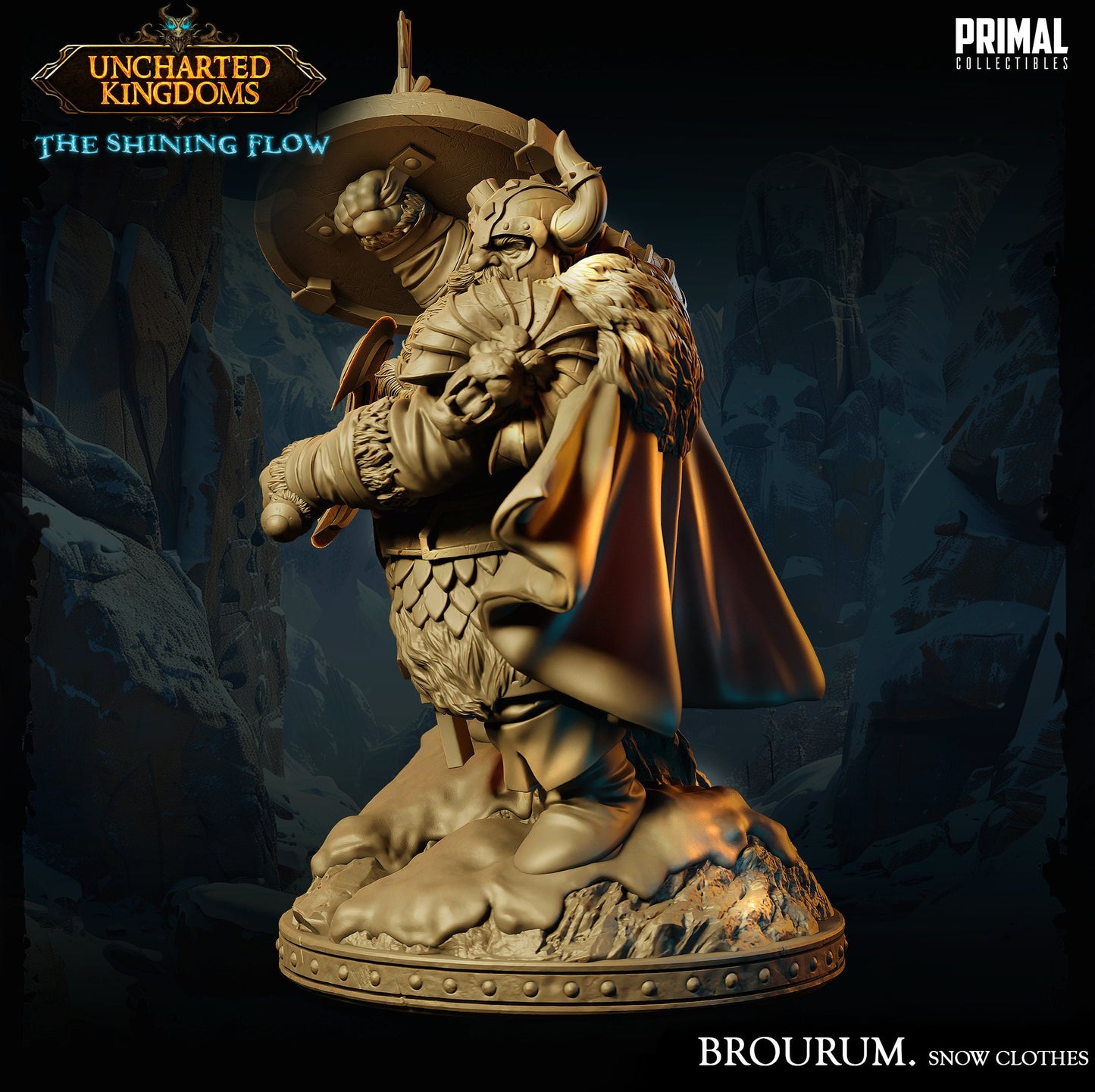 Dwarf Hero Brourum | Primal Collectibles | Compatible with D&D/AoS | Fantasy