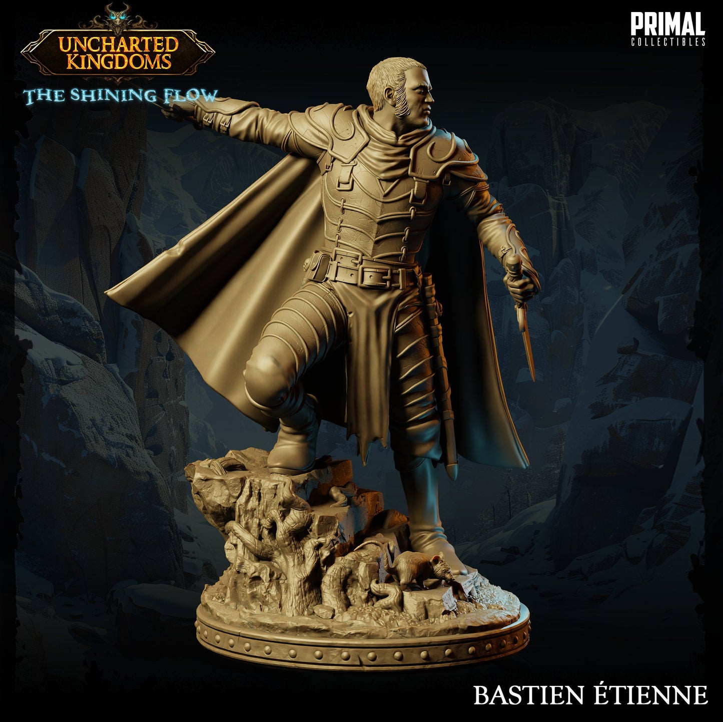 Human Male Assassin Bastien | Primal Collectibles | Compatible with D&D/AoS | Fantasy