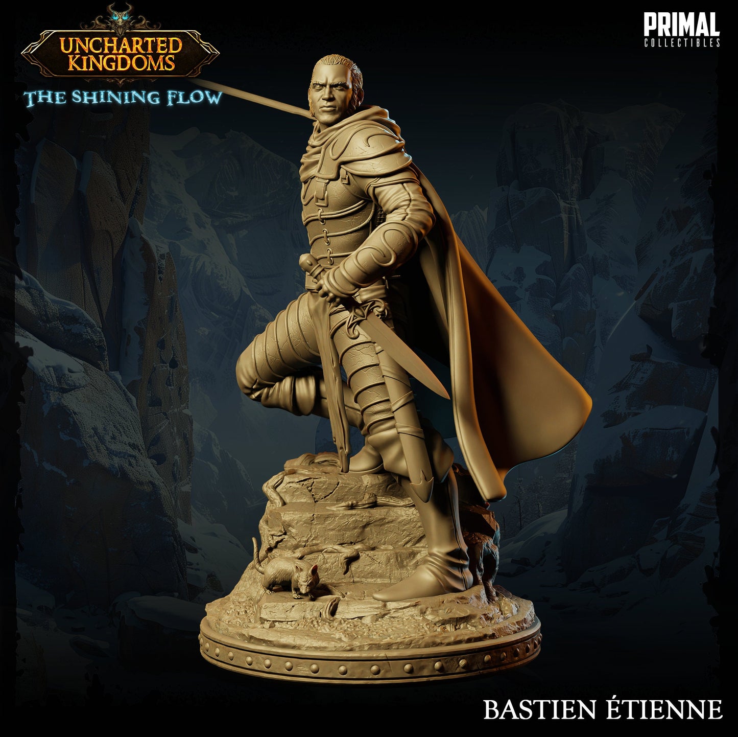 Human Male Assassin Bastien | Primal Collectibles | Compatible with D&D/AoS | Fantasy