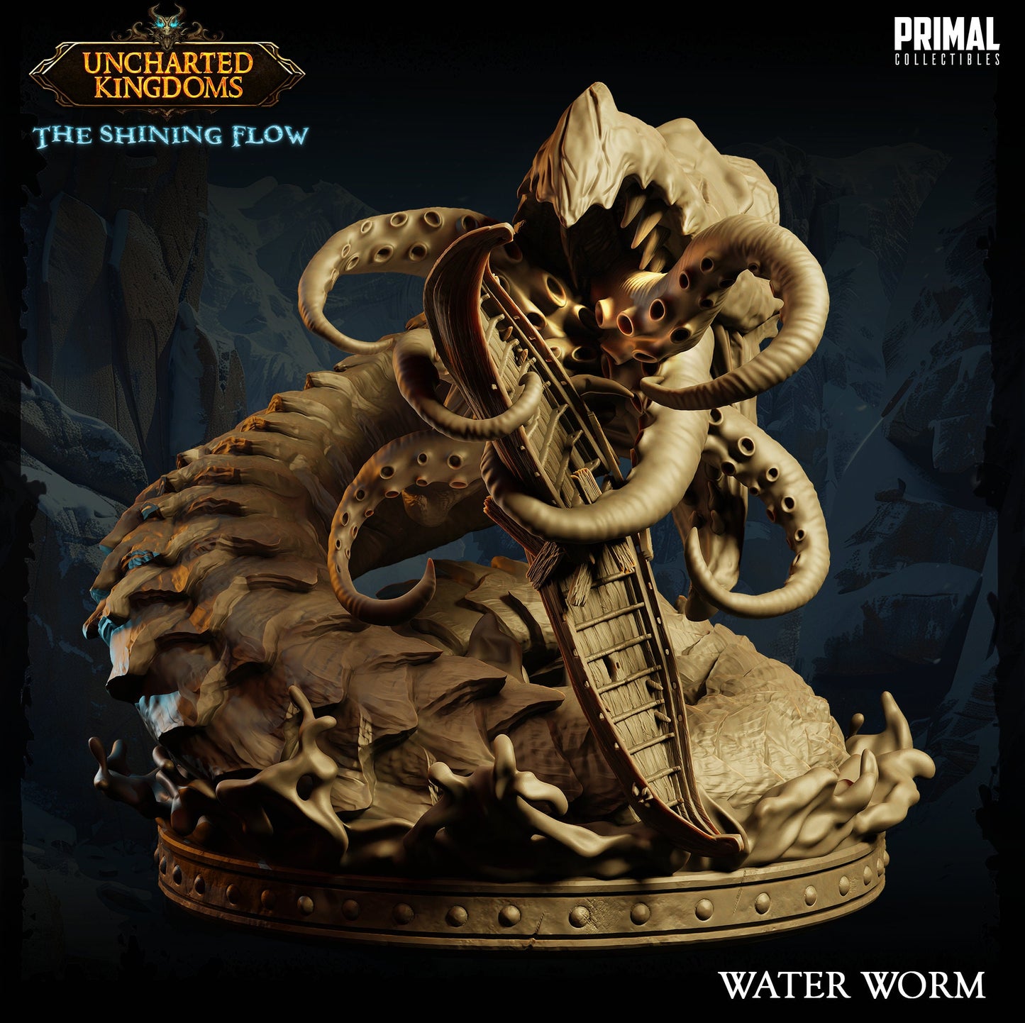 Giant Water Worm | Primal Collectibles | Compatible with D&D/AoS | Fantasy