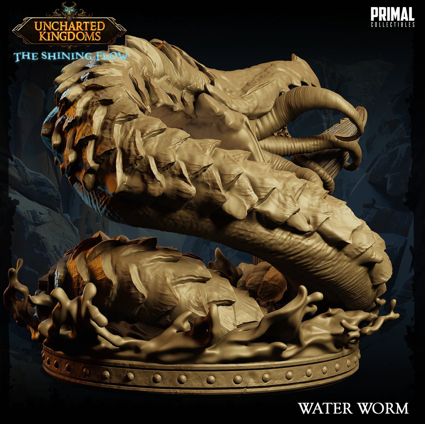 Giant Water Worm | Primal Collectibles | Compatible with D&D/AoS | Fantasy