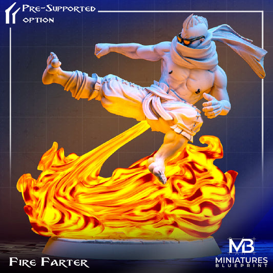 Fire Farter Fighter | Miniatures Blueprint | Compatible with D&D/AoS | Fantasy