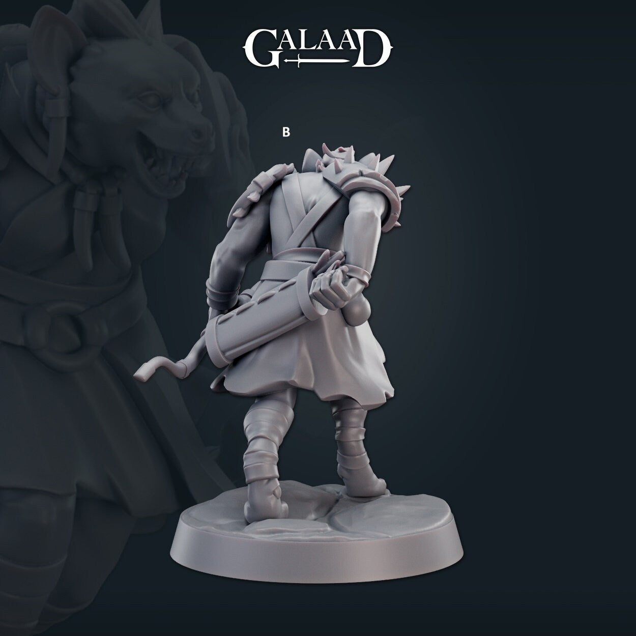 Female Gnoll Warrior | Galaad Miniatures | Compatible with D&D/AoS | Fantasy | Tabletop RPG