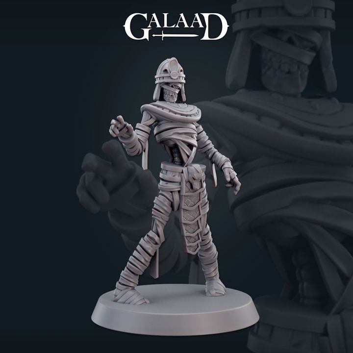 Egyptian Mummy | Galaad Miniatures | Compatible with D&D/AoS | Fantasy | Tabletop RPG