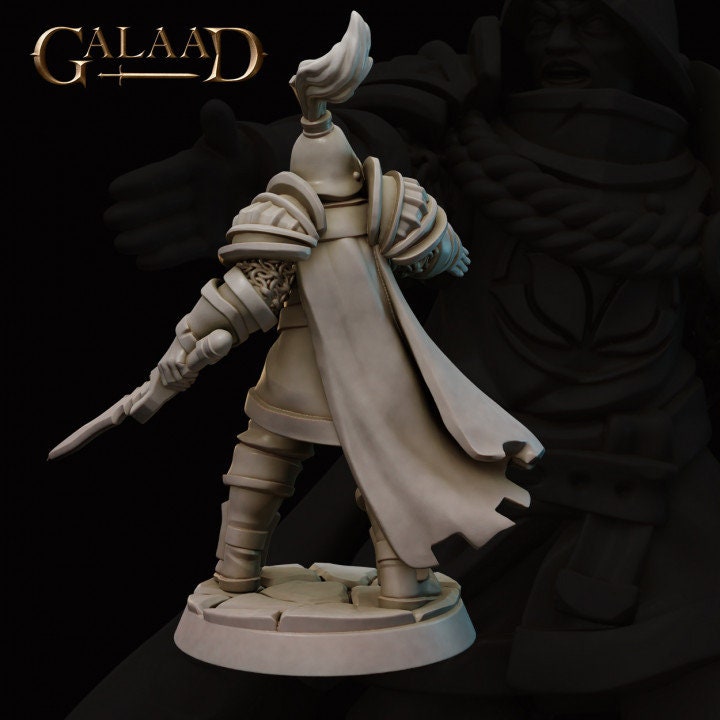 a statue of a man with a sword