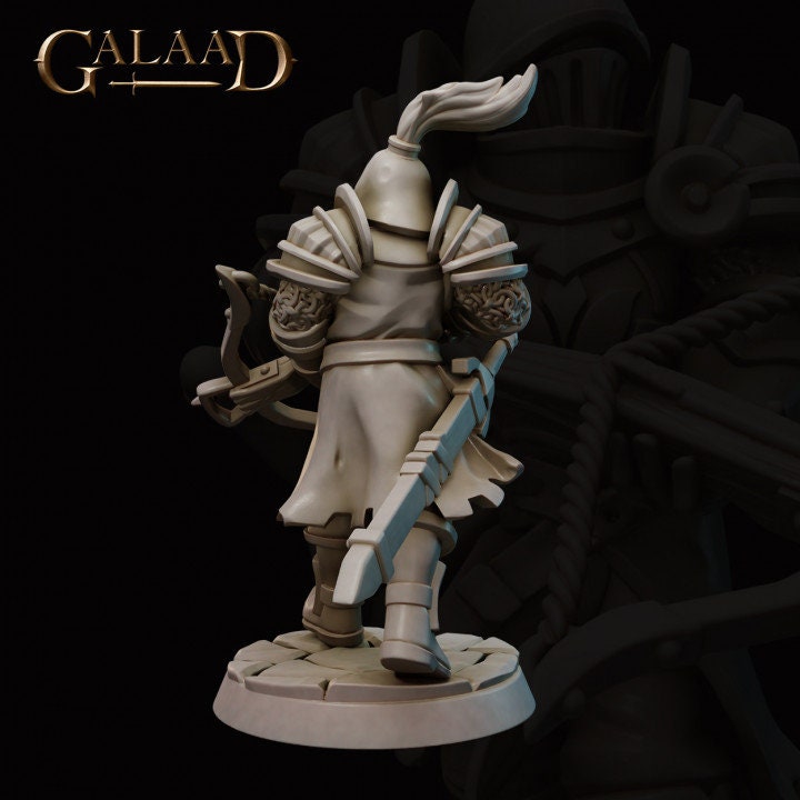 a statue of a knight holding a sword