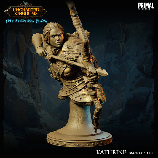 Female Ranger Kathrine Bromm Bust | Primal Collectibles | Compatible with D&D/AoS | Fantasy