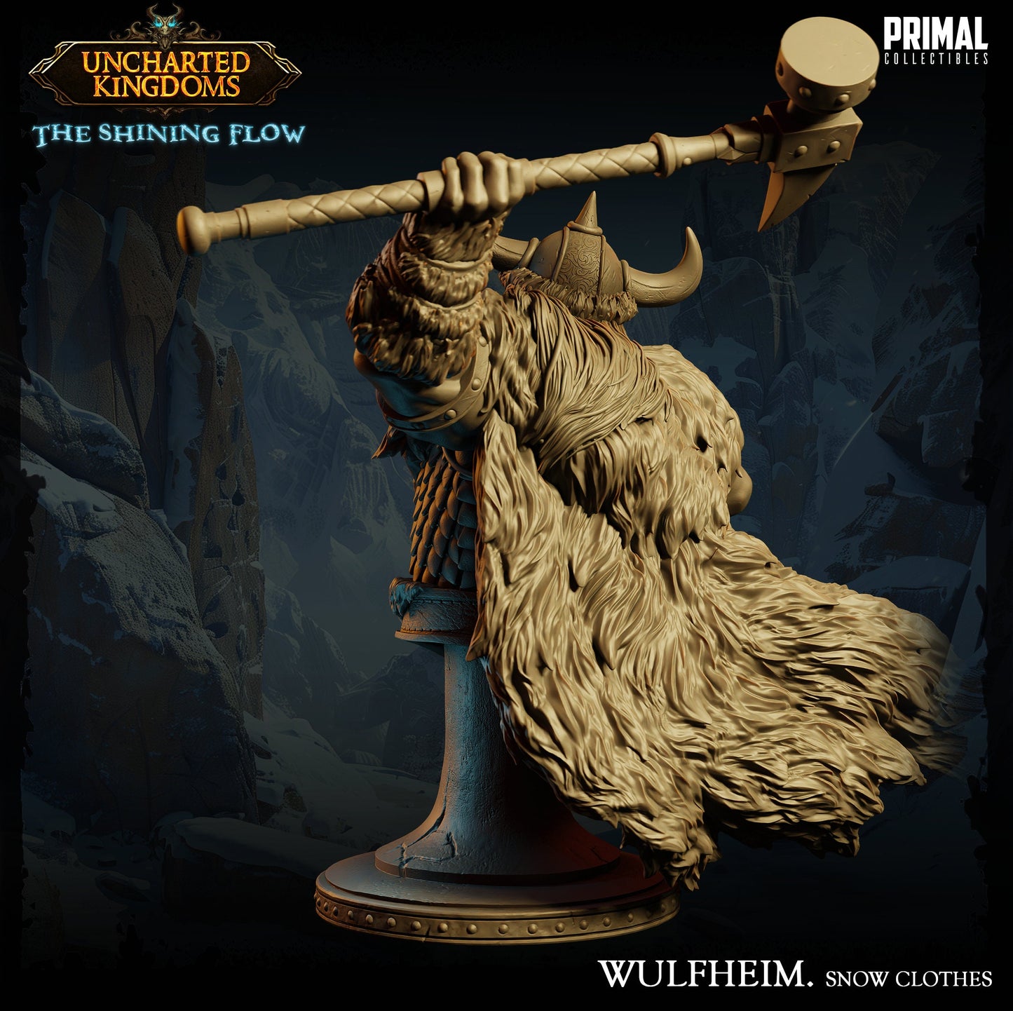 Barbarian Warrior Wulfheim Bust | Primal Collectibles | Compatible with D&D/AoS | Fantasy