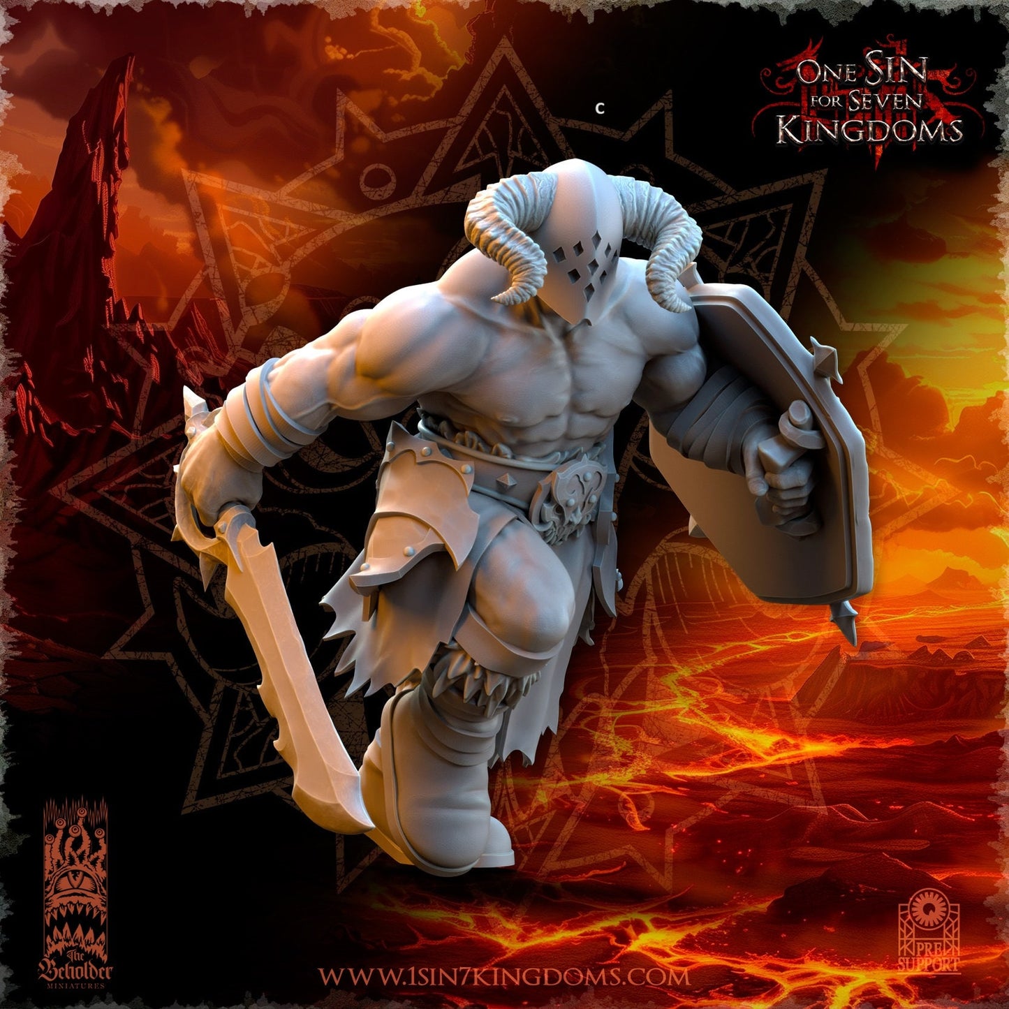 Realms of Mayhem Marauders Warband Set | The Beholder Miniatures | Compatible with D&D/AoS | Fantasy | Tabletop RPG