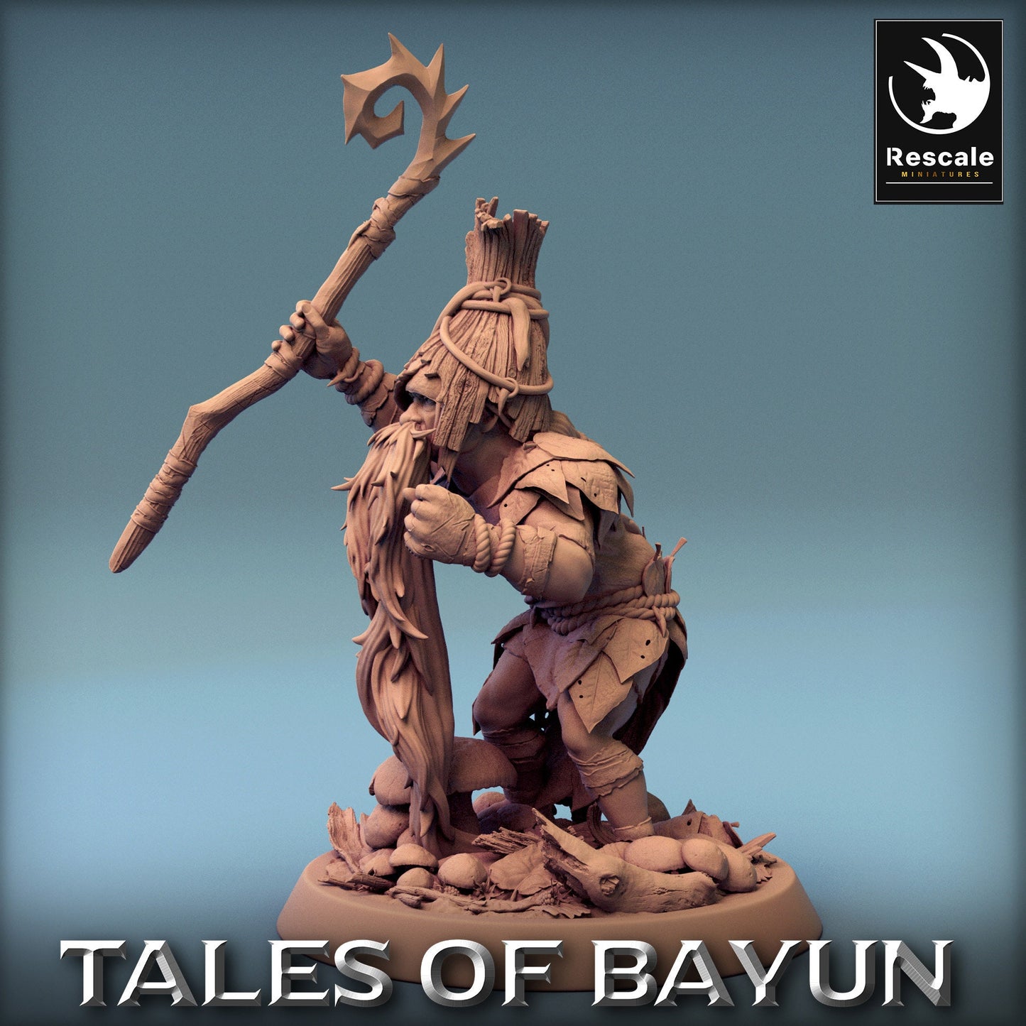 Bayun Druid | Rescale Miniatures | Compatible with D&D/AoS | Fantasy | Tabletop RPG